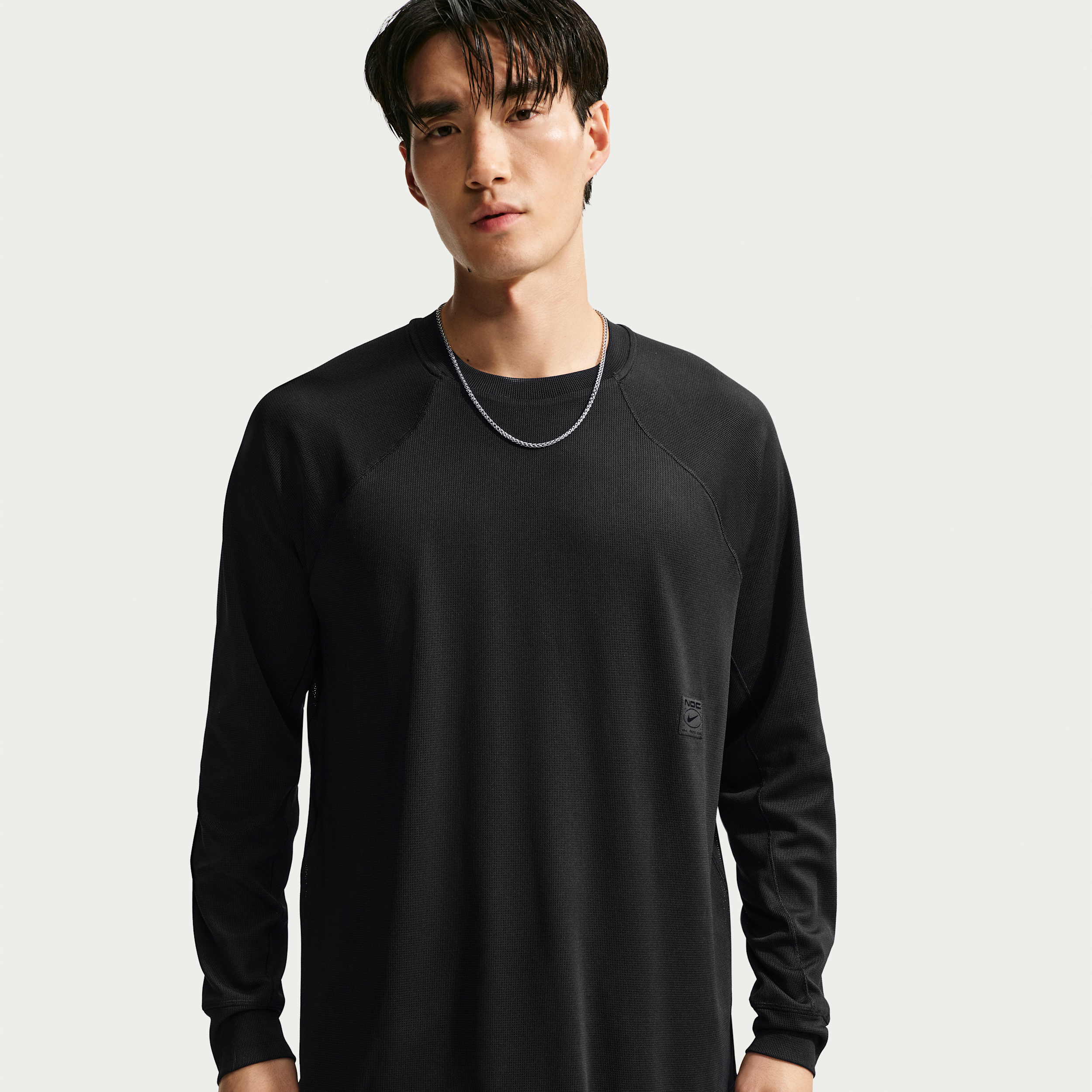 Nike Men's N.a.c. Dri-fit Long-sleeve Top In Black