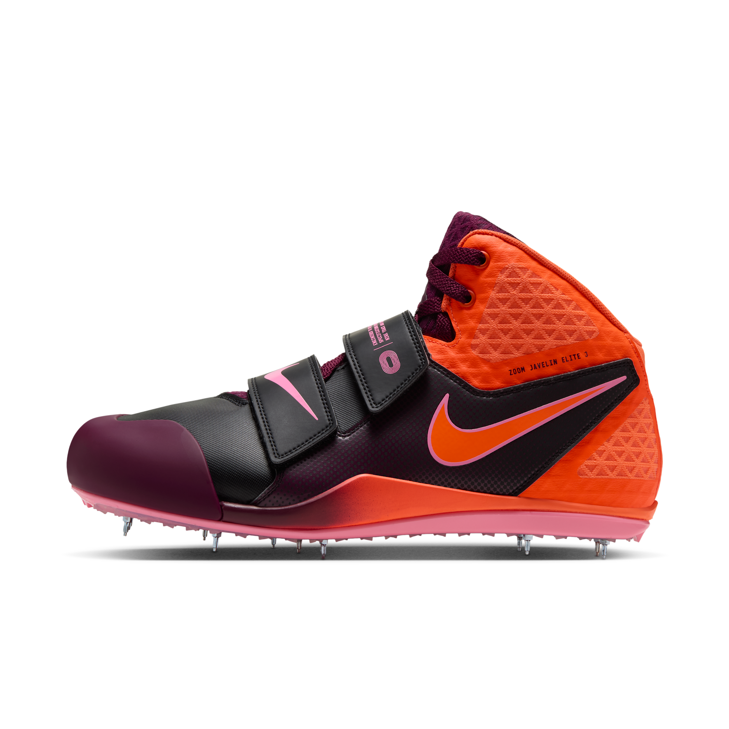 Nike Men's Zoom Javelin Elite 3 Track & Field Throwing Spikes in Orange | FZ9626-801