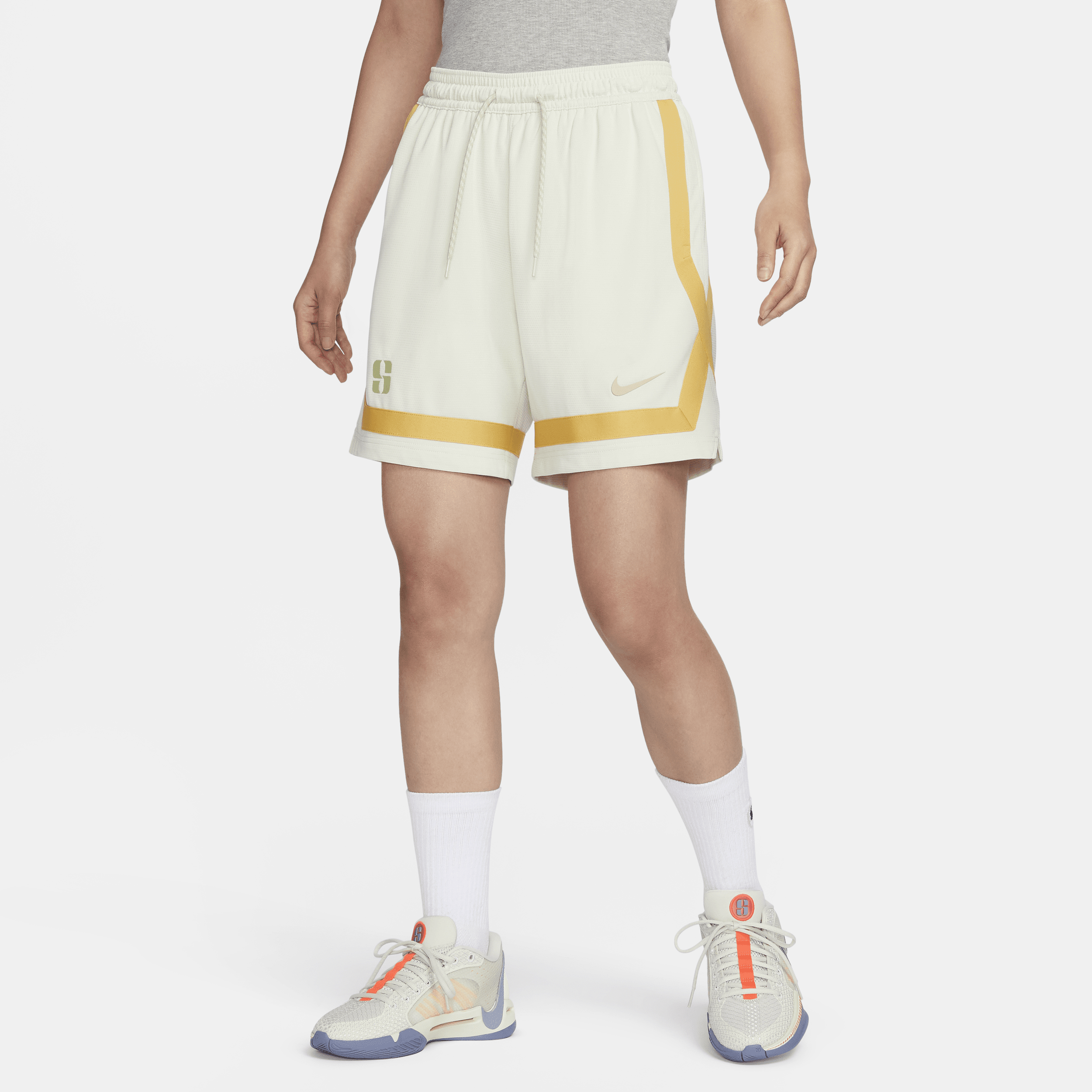 Nike Women's Sabrina Dri-fit Basketball Shorts In White