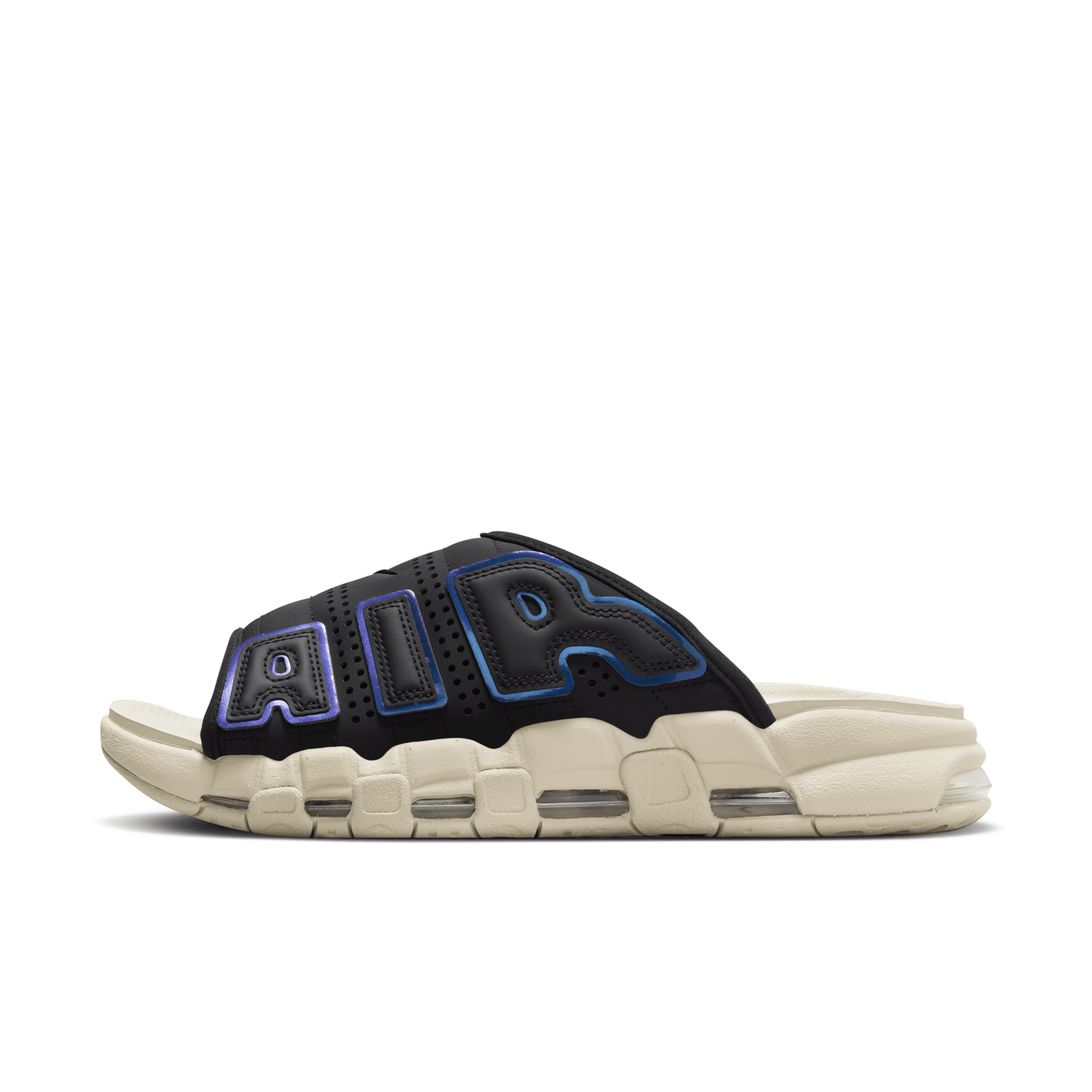 Nike Air More Uptempo Slide Sandal In Black