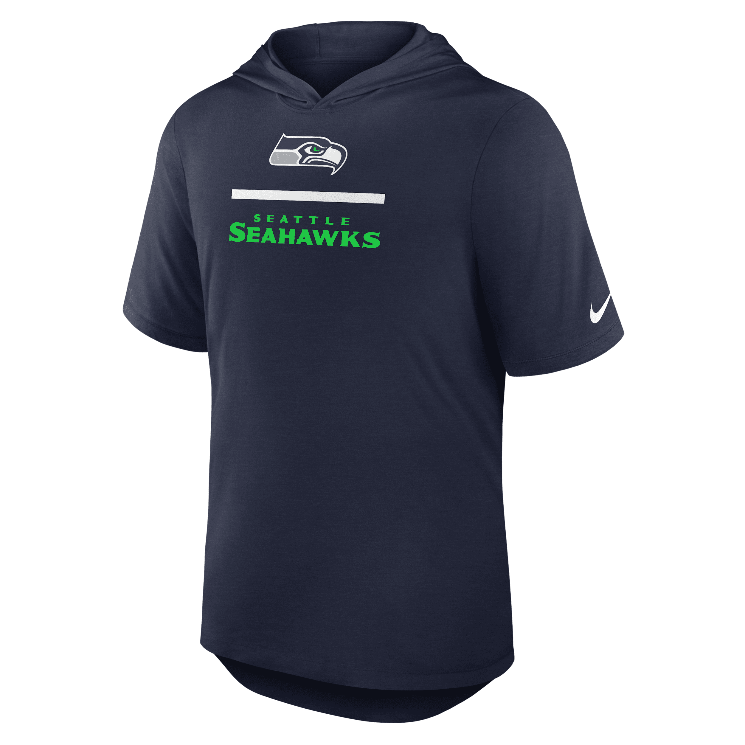 Nike Men's College Navy Seattle Seahawks Lockup Tri-blend Hoodie T-shirt In Blue