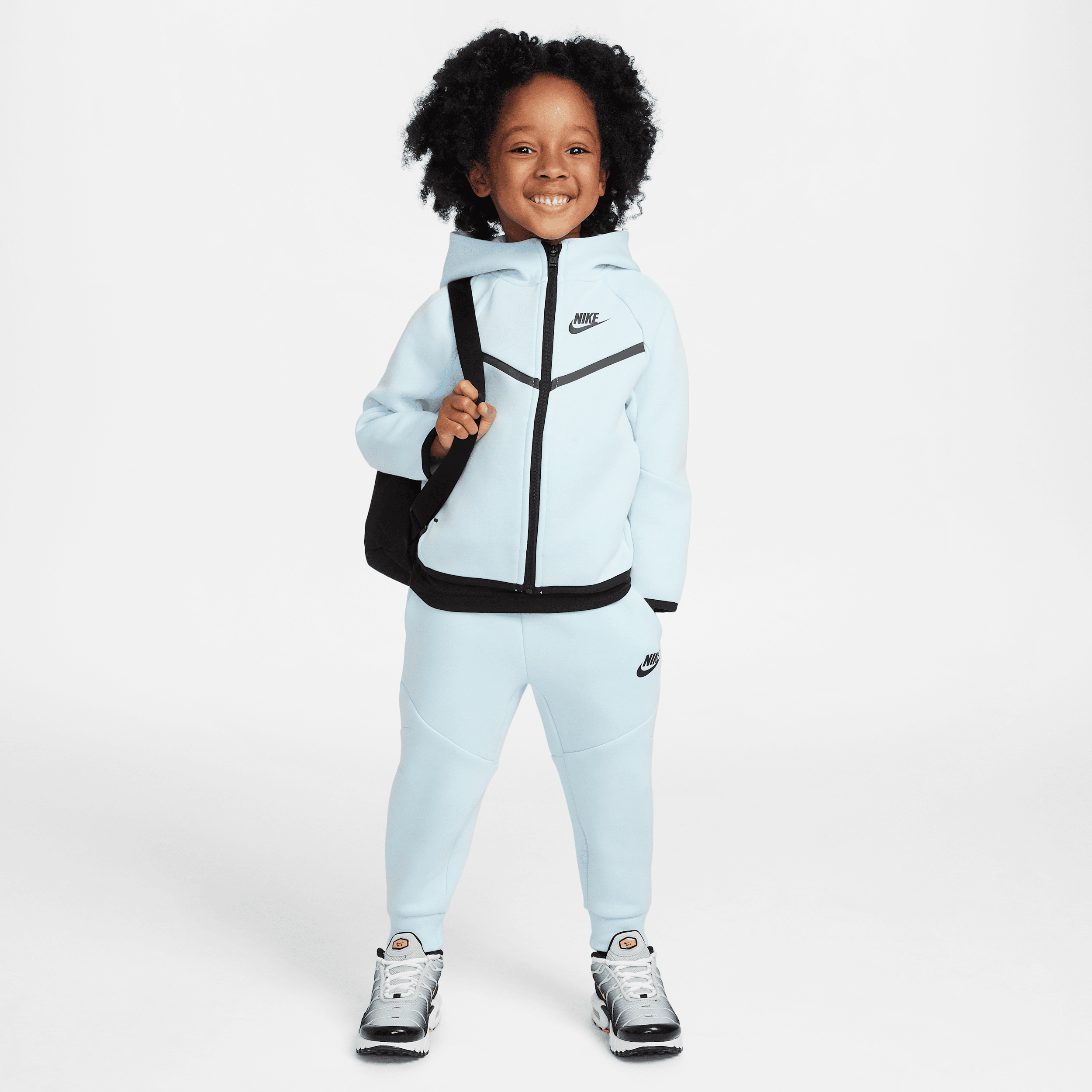 Nike Sportswear Toddler Tech Fleece 2-piece Full-zip Set In Blue