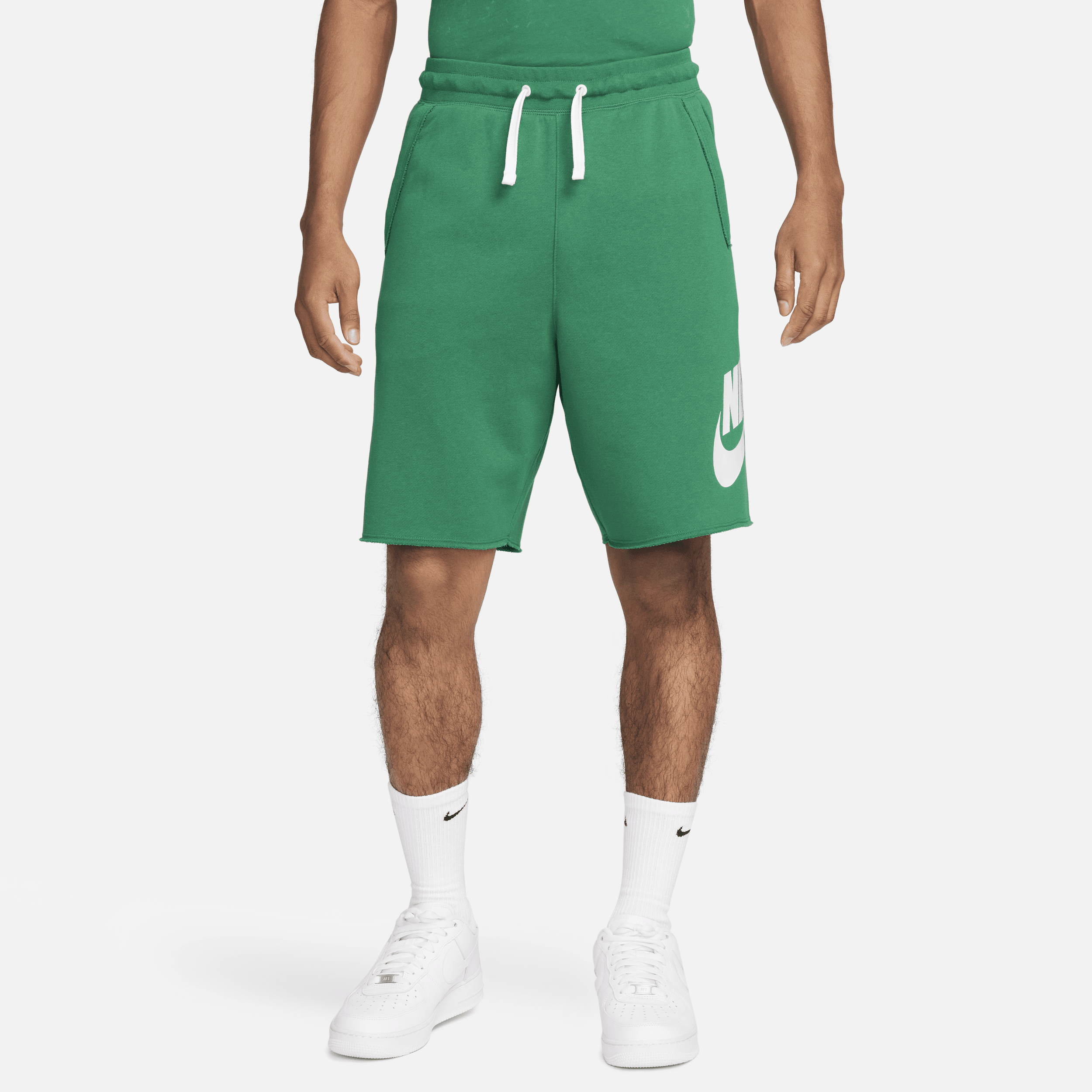 Nike Men's Club Alumni French Terry Shorts In Green