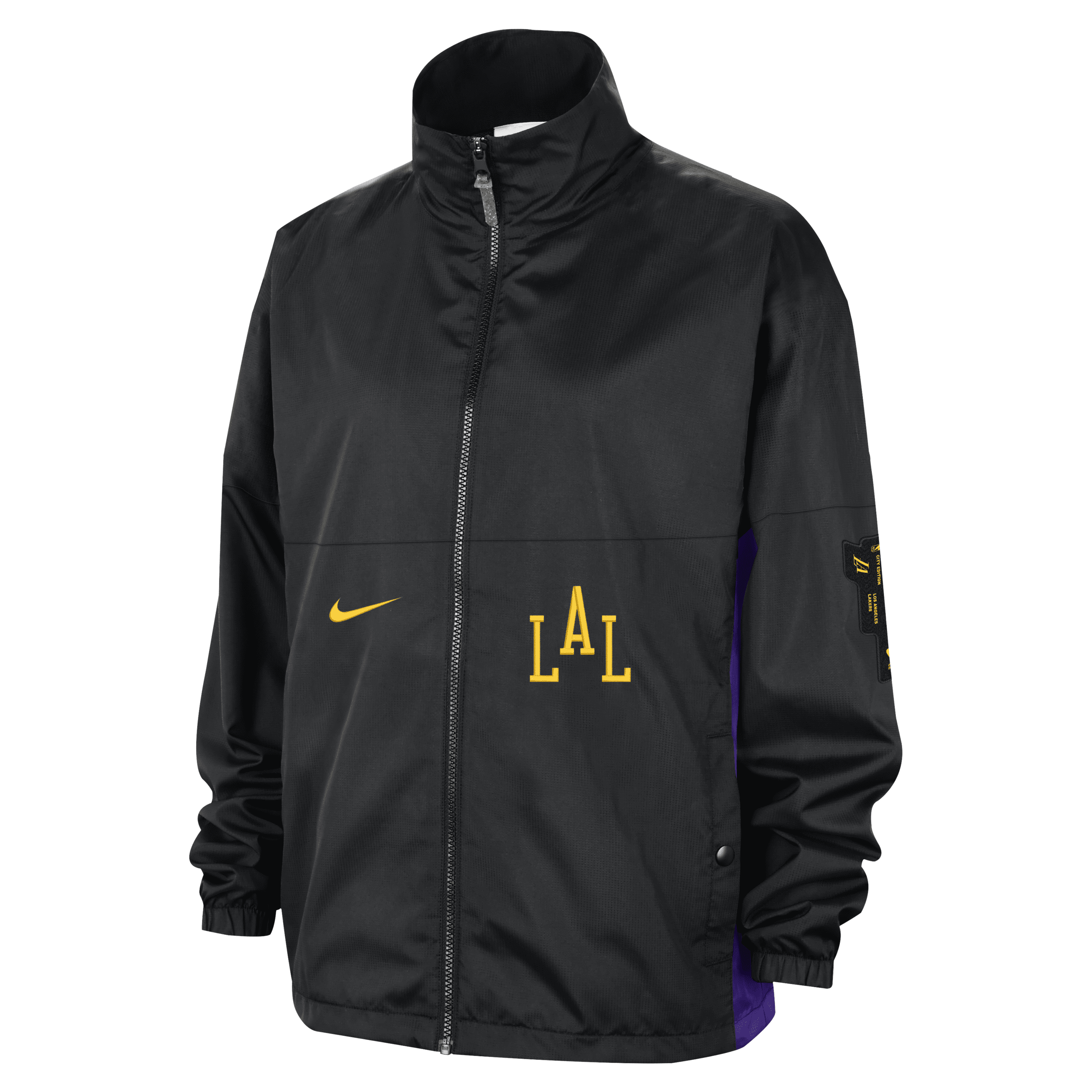 Nike Los Angeles Lakers Starting 5 2023/24 City Edition  Men's Nba Courtside Jacket In Black