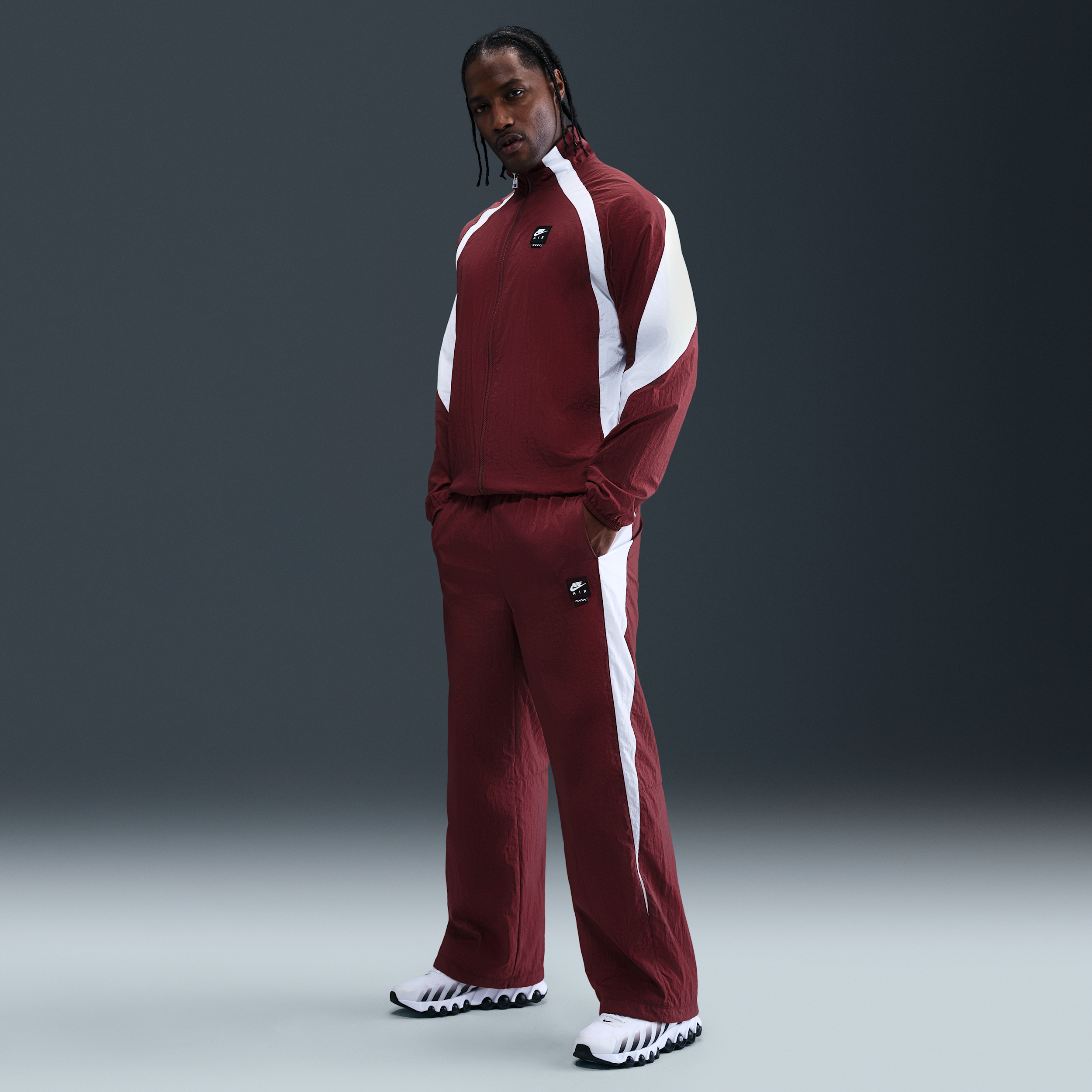 Nike Men's Air Woven Track Pants In Red