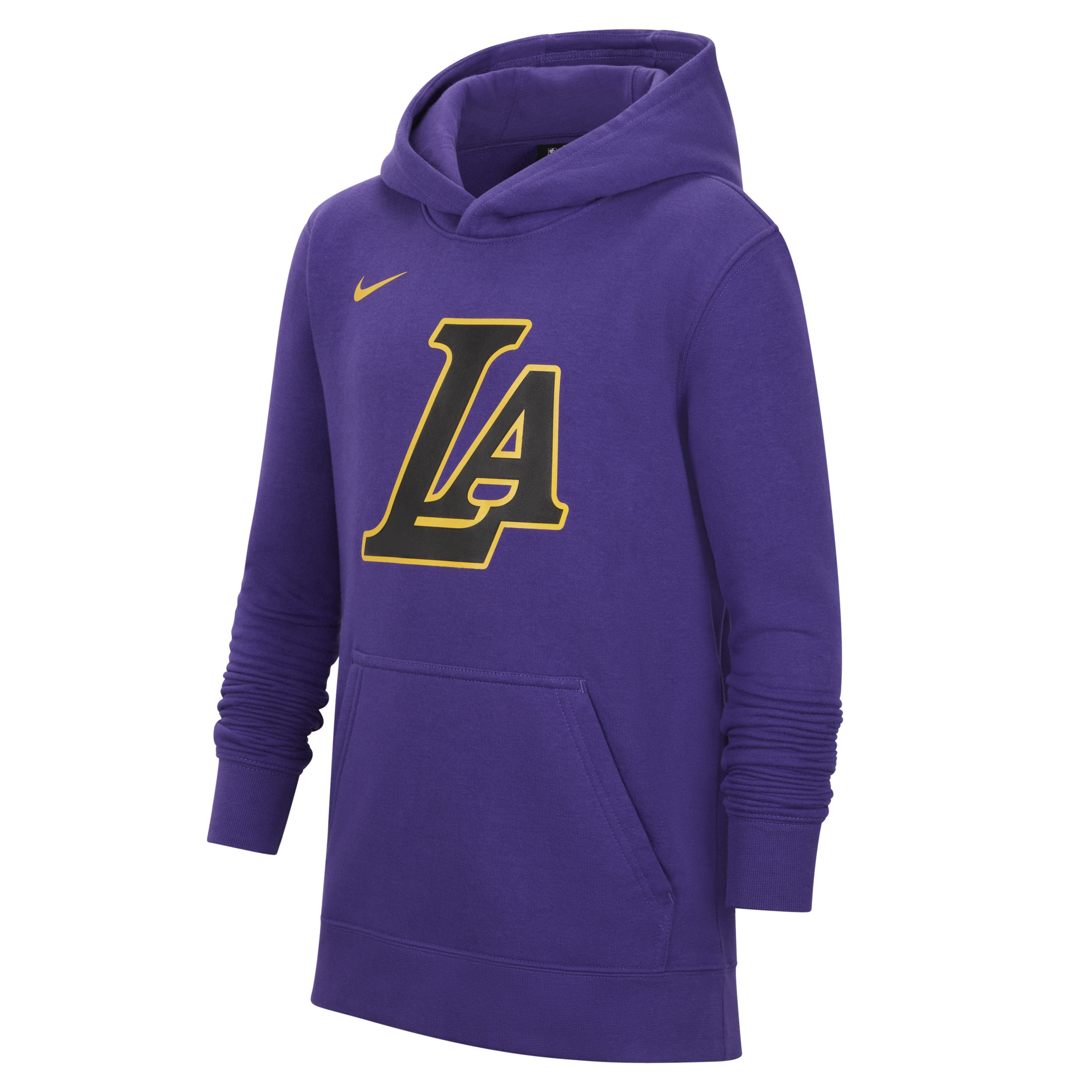 Nike Los Angeles Lakers City Edition Big Kids'  Nba Pullover Hoodie In Purple