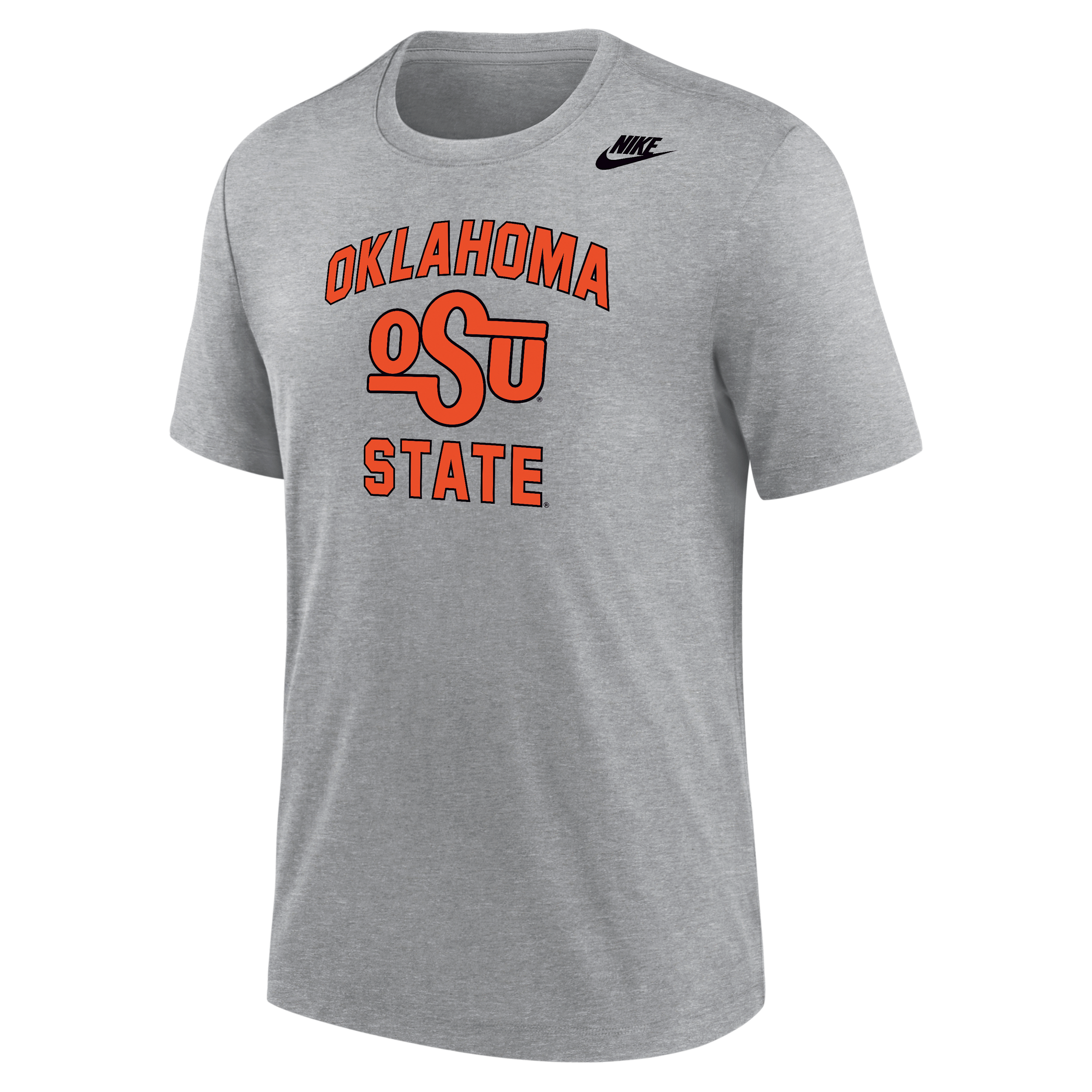 Oklahoma State Cowboys Nike Men's Football Tri-Blend T-Shirt in Grey | M21372P396OKST-DGH