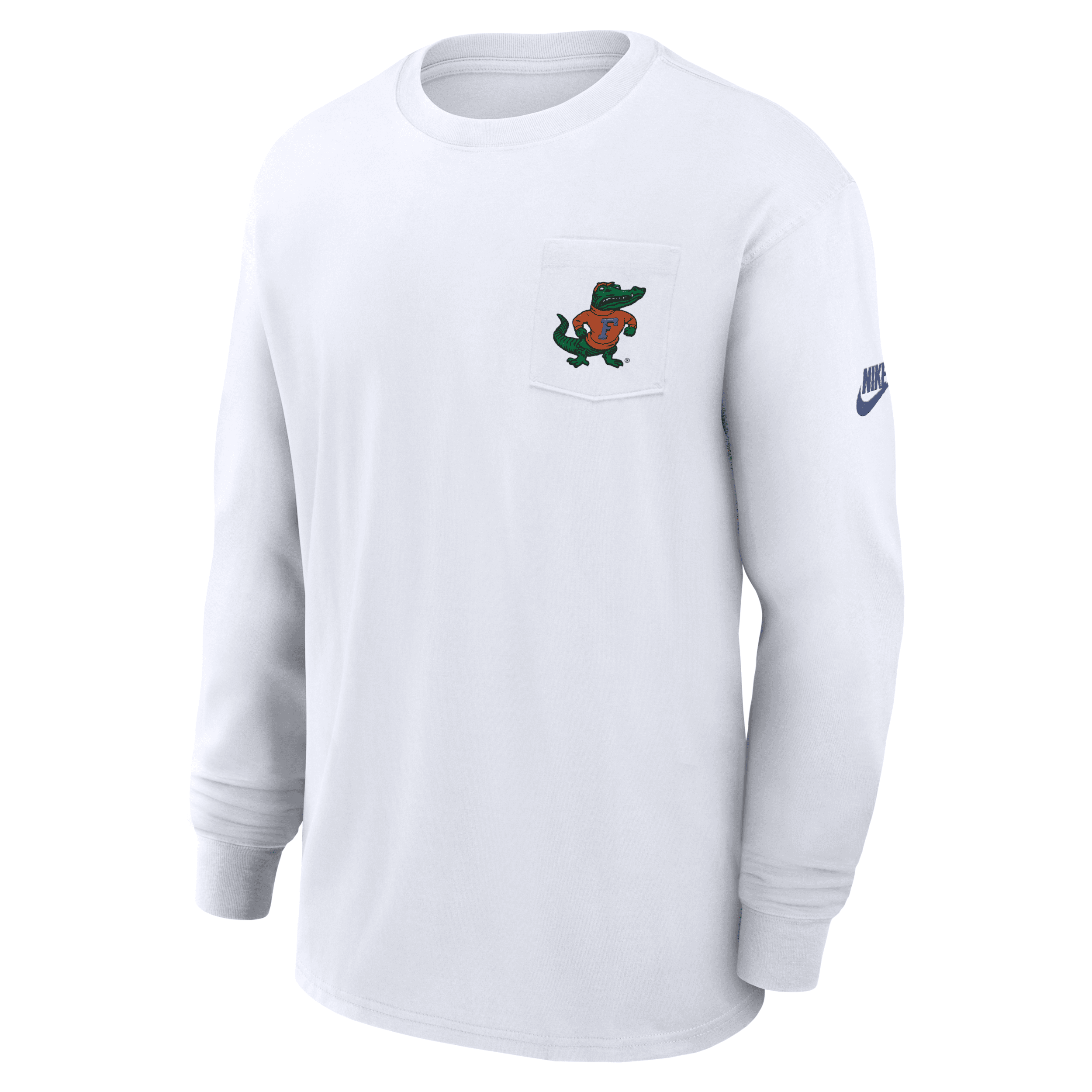 Nike Florida Gators Legacy Max90 Pocket  Men's College Long-sleeve T-shirt In White
