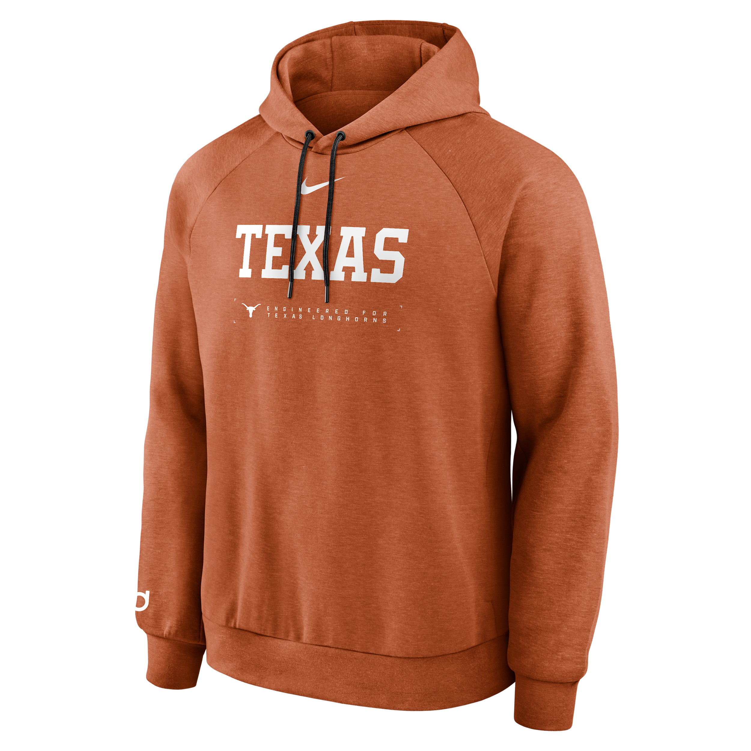 Nike Men's Texas Orange Texas Longhorns 2025 Courtside Basketball Practice Raglan Dri-fit Hoodie - Burnt Orange