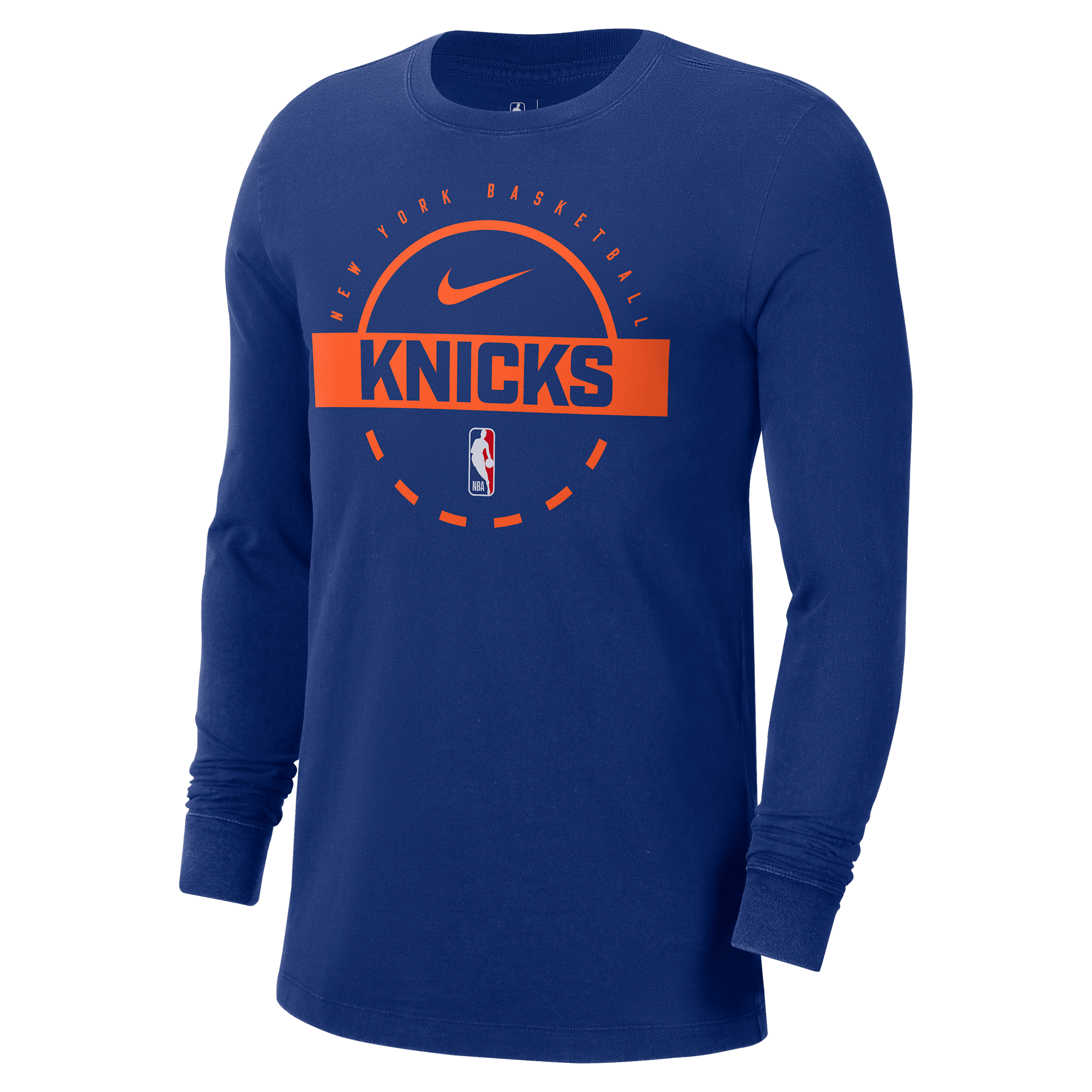 Nike Men's Blue New York Knicks 2025/26 Authentic Practice Club Sweatshirt In Blue
