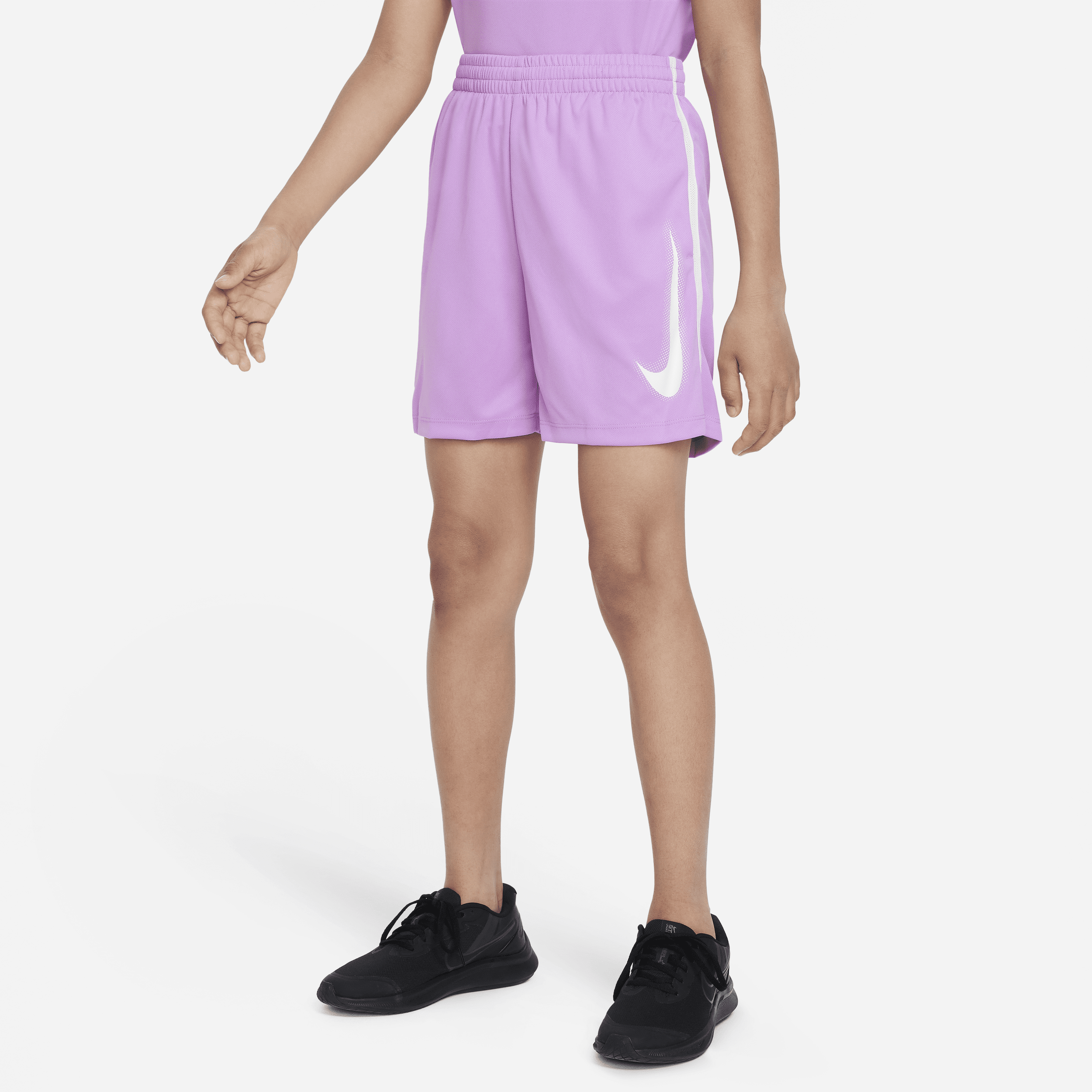 Nike Multi Big Kids' (boys') Dri-fit Graphic Training Shorts In Purple