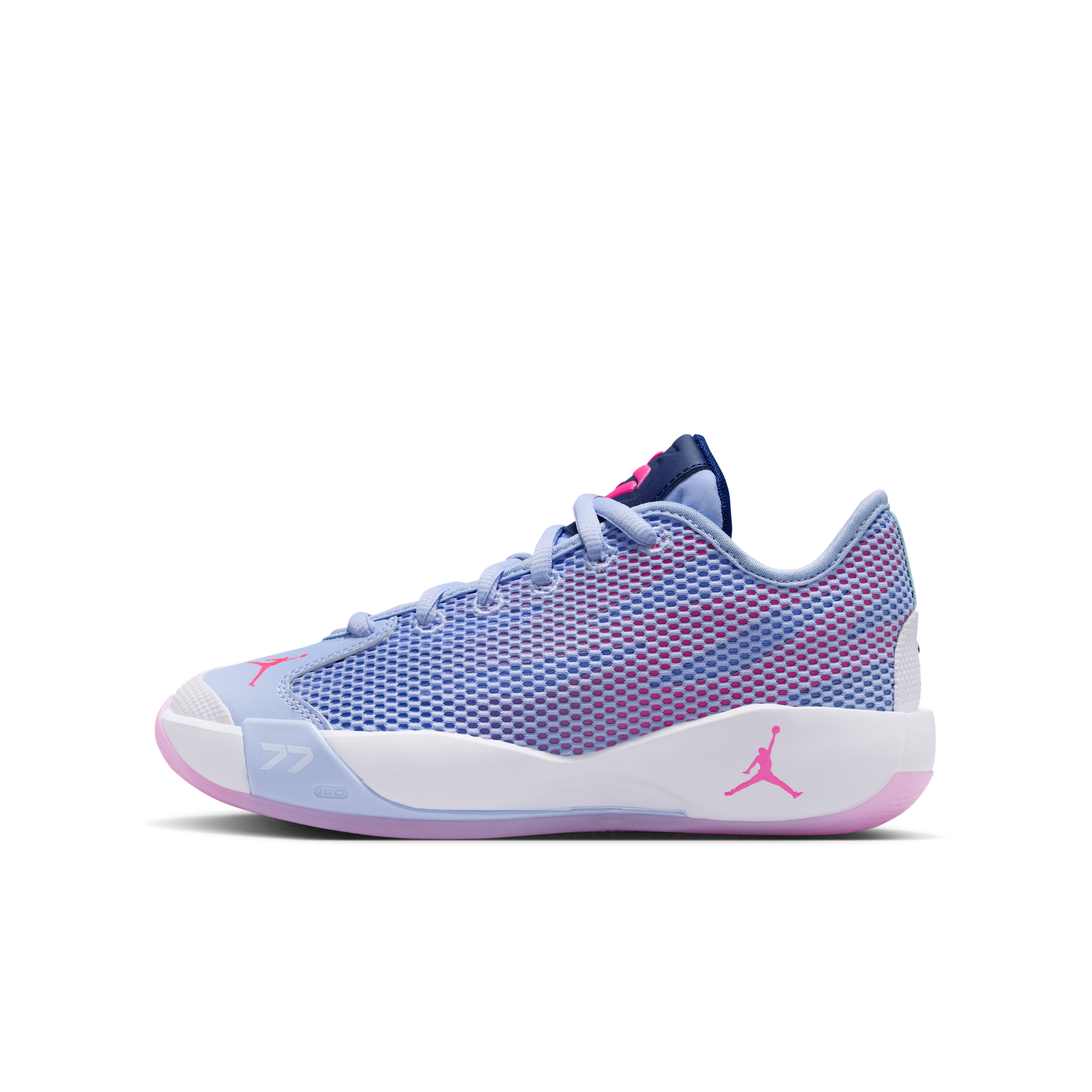 Jordan Kids' Grade School Luka 77 'Familia' Basketball Shoes, Size 5, Lt Marine/Hyper Pink-Blue Void-White-Sapphire