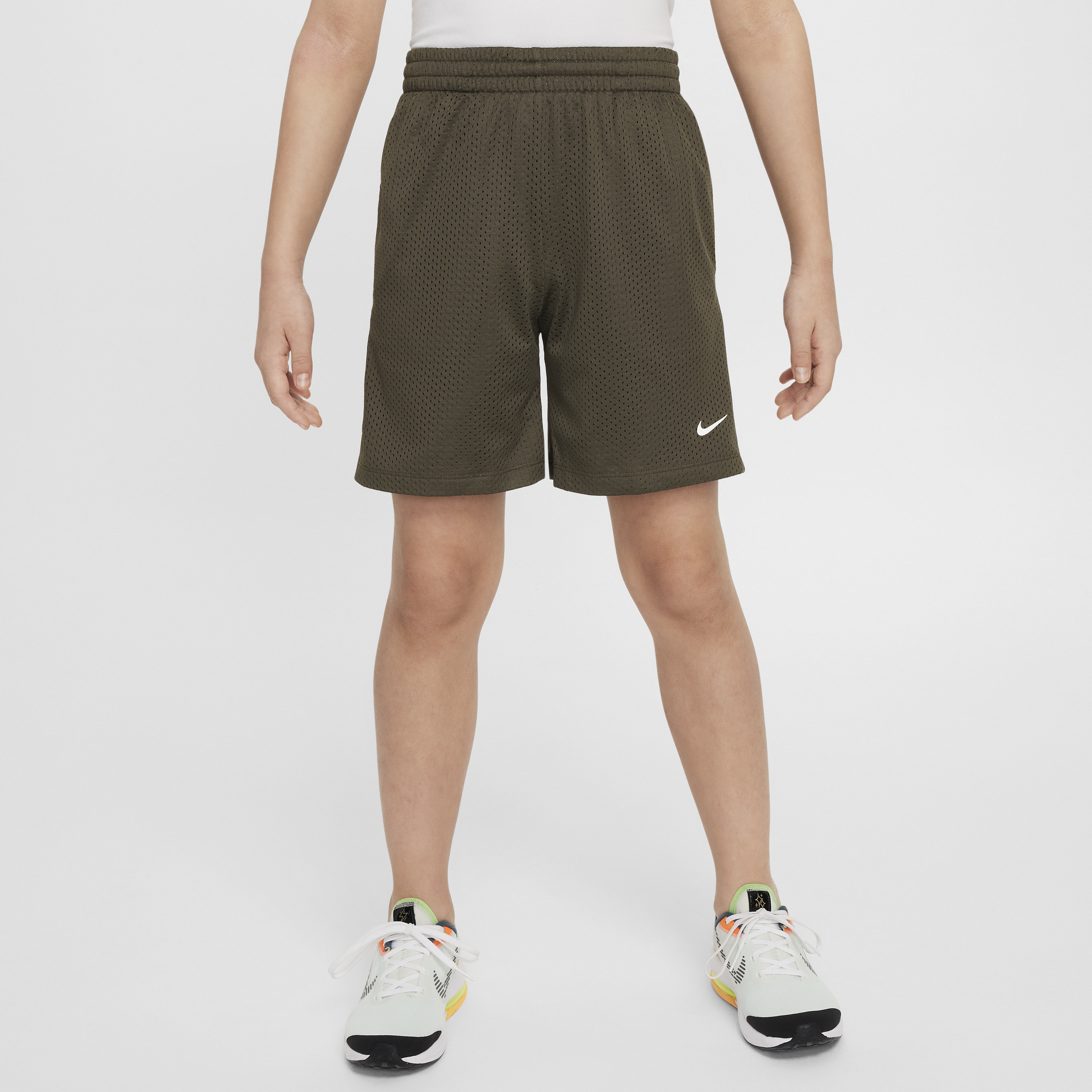 Shop Nike Multi Big Kids' (boys') Dri-fit Mesh Shorts In Green