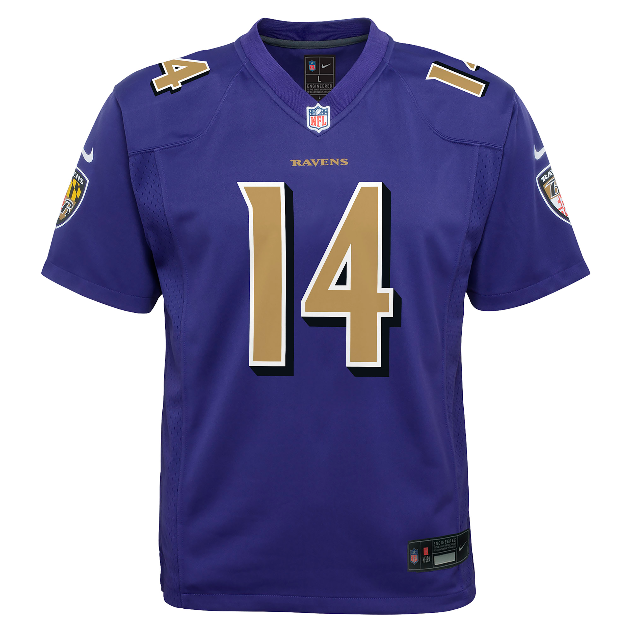 Nike Big Boys and Girls Kyle Hamilton Purple Baltimore Ravens Alternate 2 Game Jersey - Purple