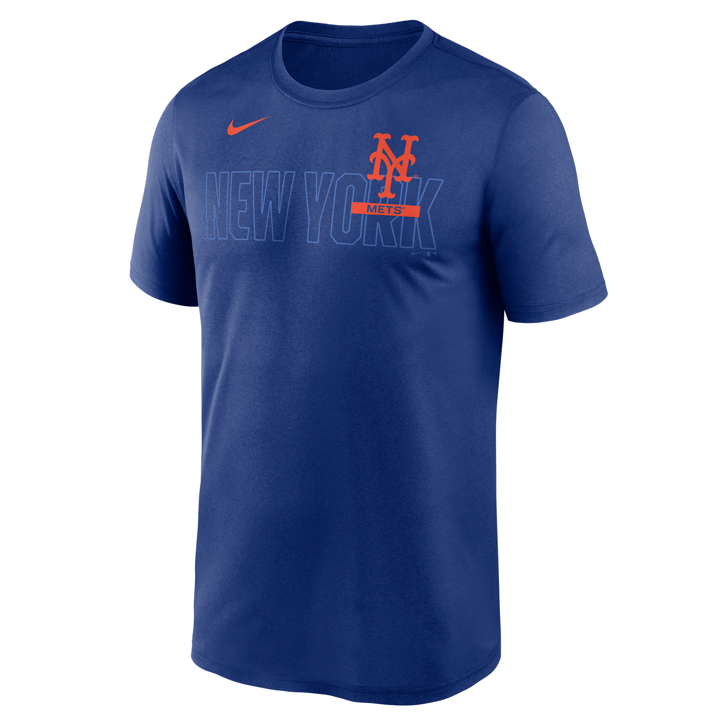 New York Mets Knockout Team Legend Nike Men's Dri-FIT MLB T-Shirt in Blue | NKGK4EWNME-HMW