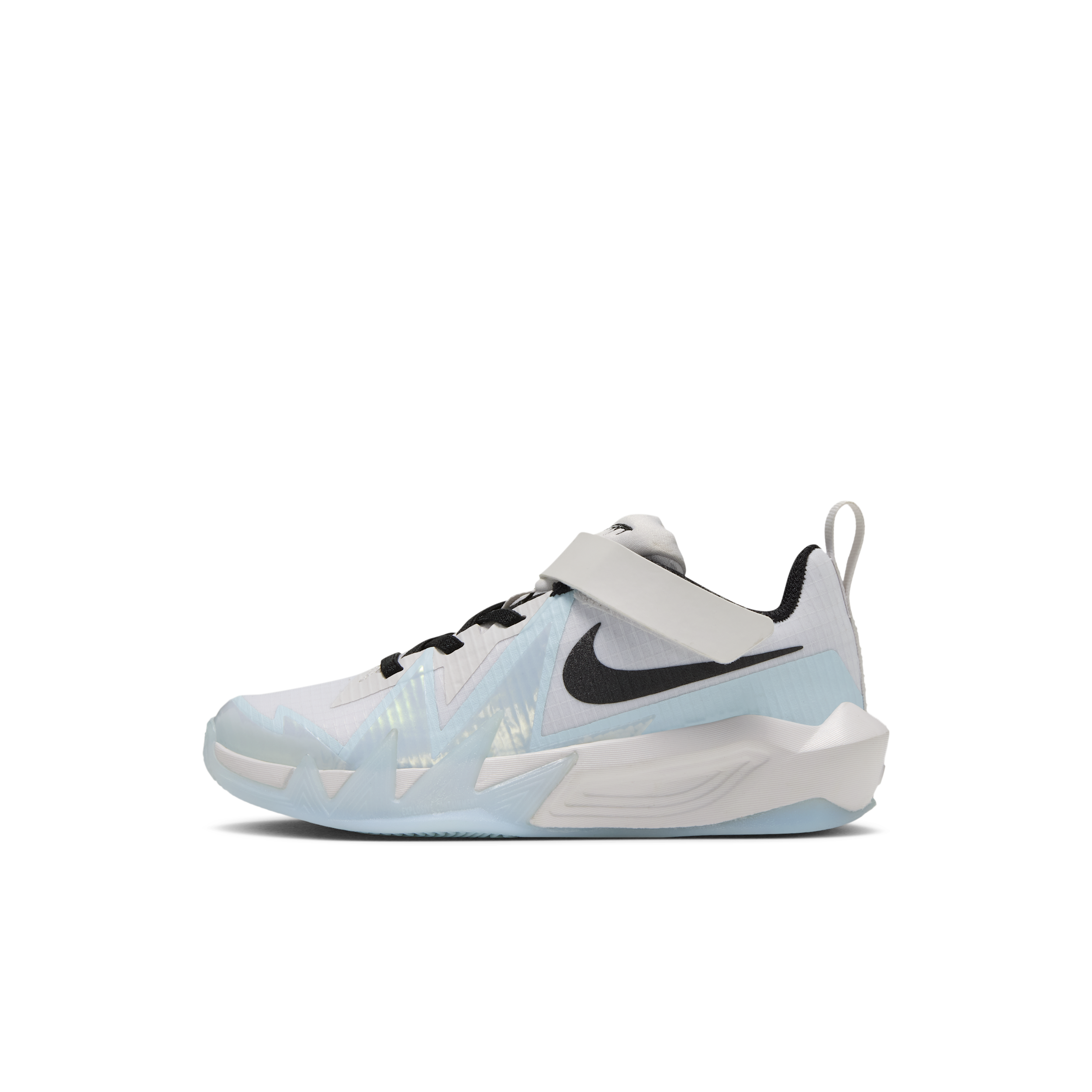 Nike Kids' Preschool S.T. Dynamite Shoes, Size 1, Pure Platinum/Black/Blue