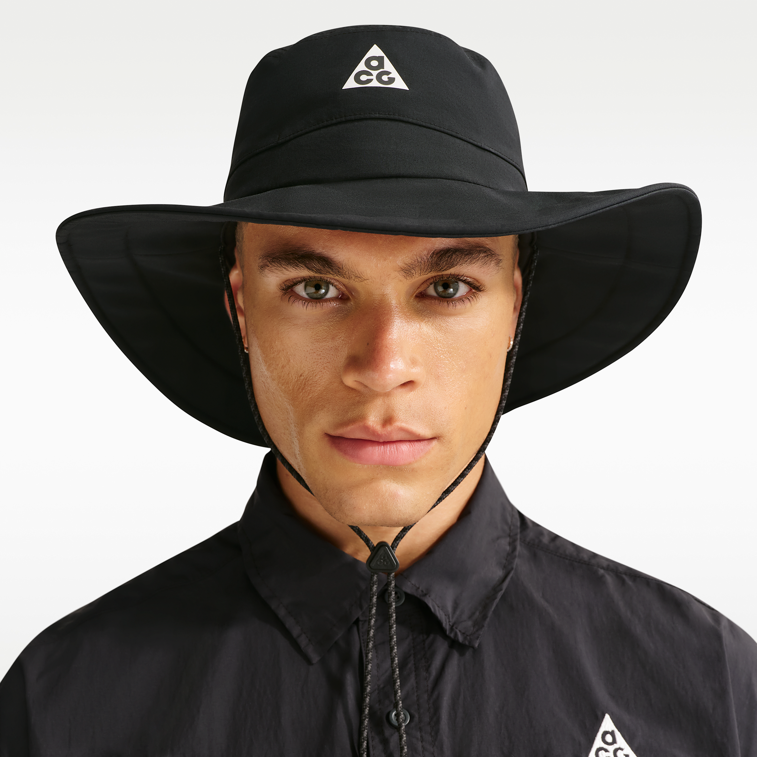 Nike ACG Apex Bucket Hat, Men's, Medium, Black/Black/Black