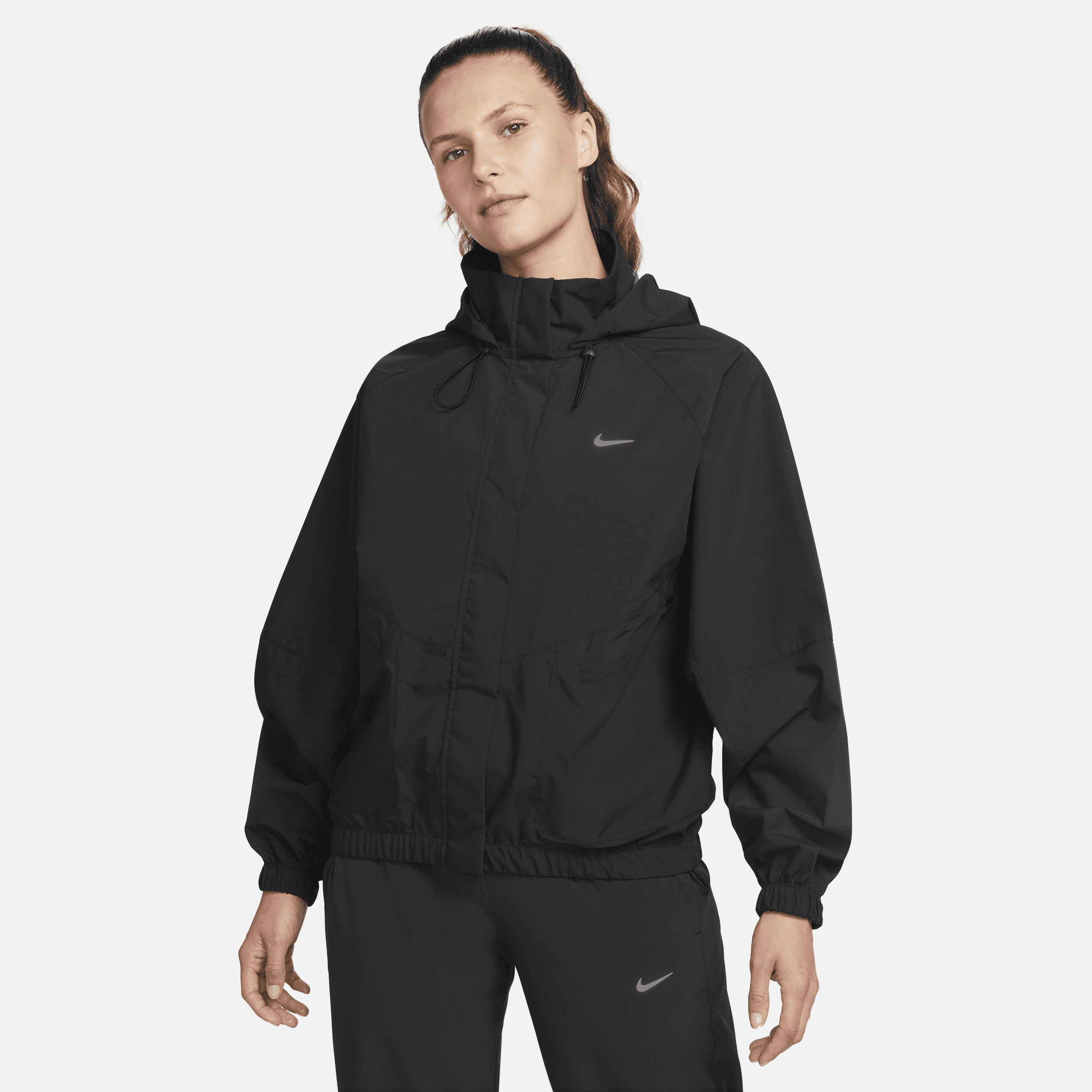 Nike Women's Storm-fit Swift Running Jacket In Black