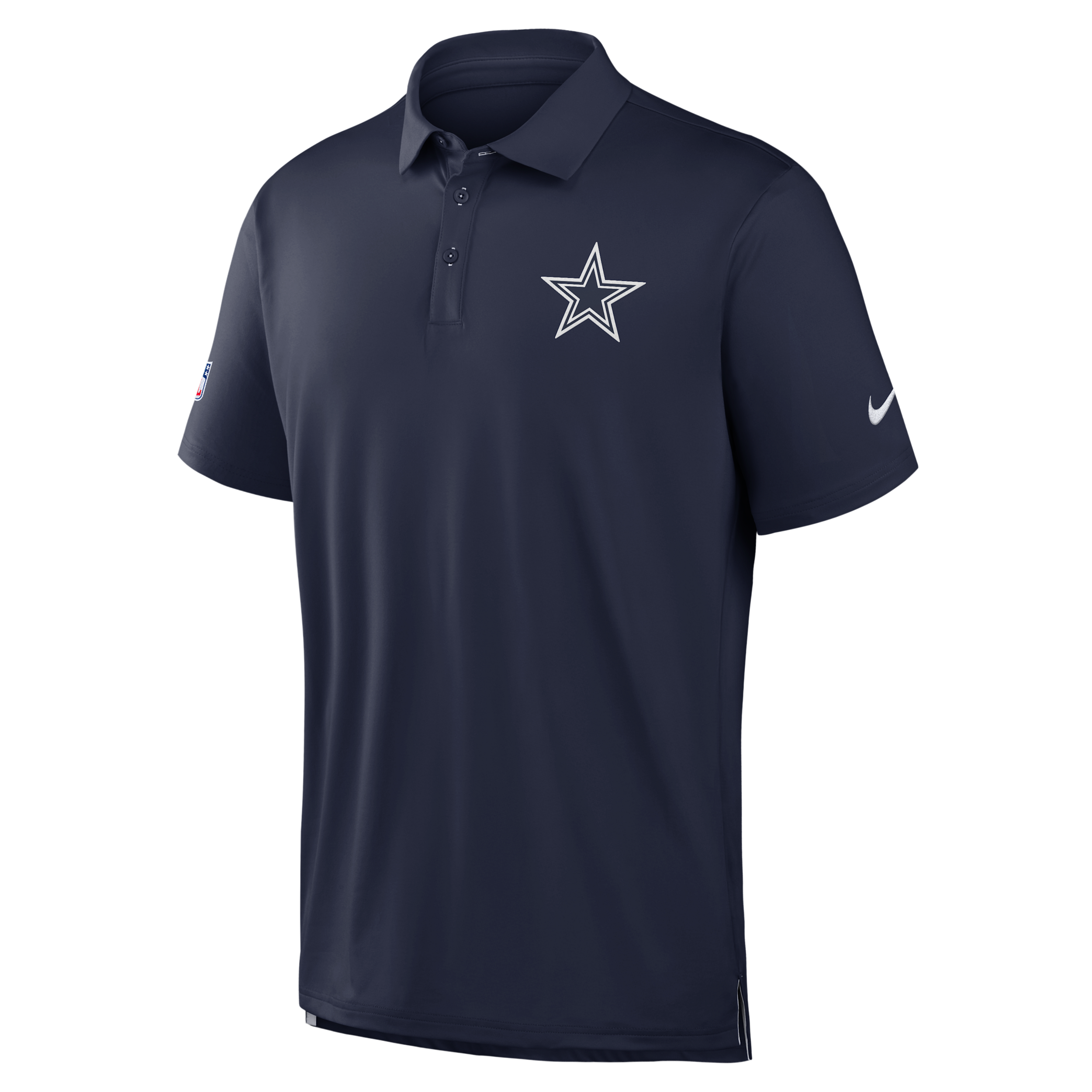 Men's Nike Navy Dallas Cowboys Sideline Powerful Blocking Dri-FIT Tour Polo