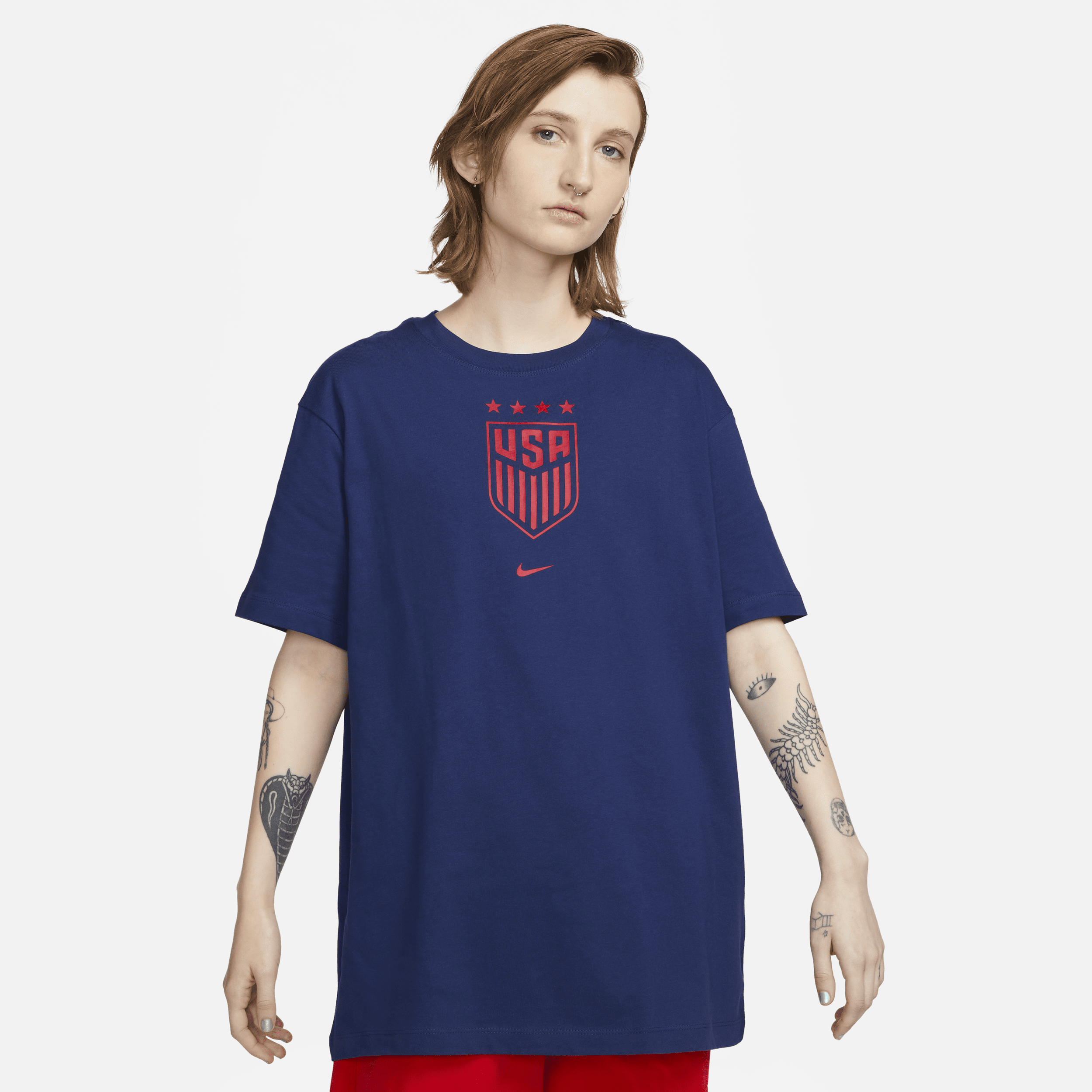 Shop Nike Women's U.s. (4-star) Soccer T-shirt In Blue