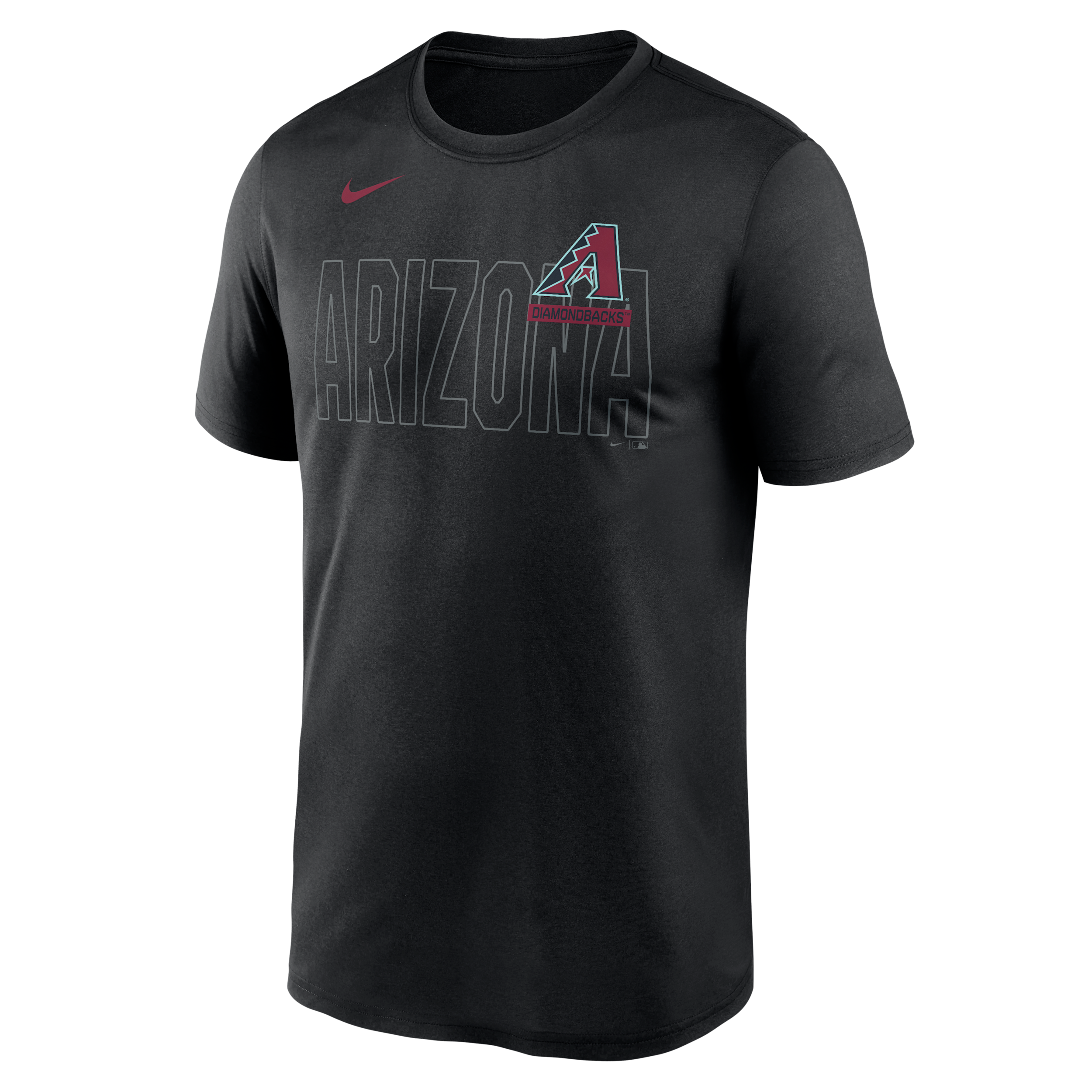 Arizona Diamondbacks Knockout Team Legend Nike Men's Dri-FIT MLB T-Shirt in Black | NKGK00ADQS-HMW
