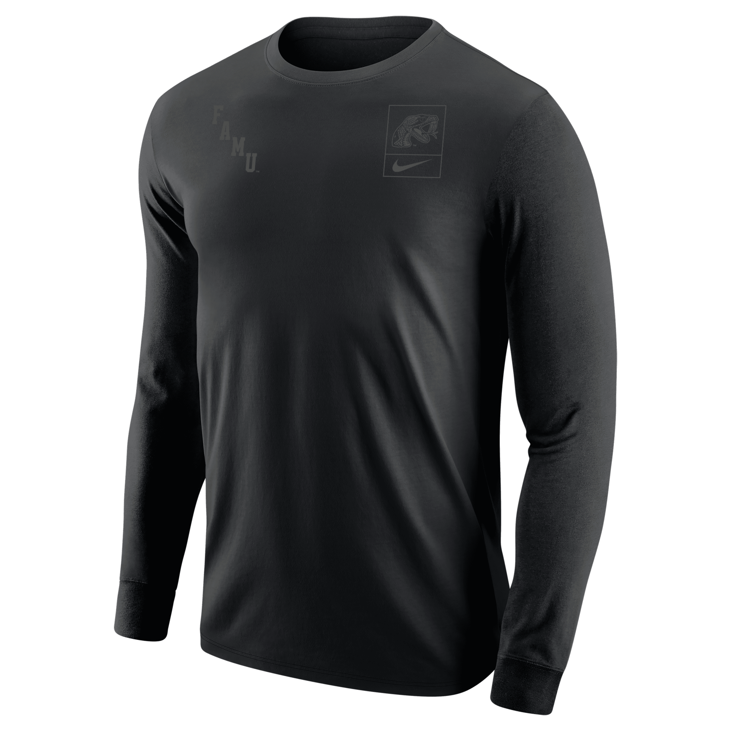 Nike Famu Olive Pack  Men's College Long-sleeve T-shirt In Black