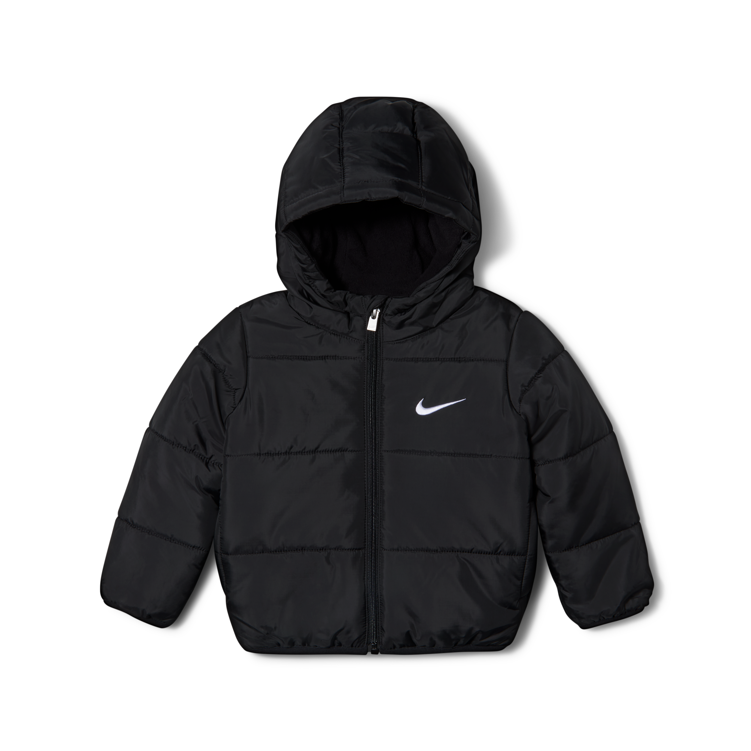 Nike Baby Boys' and Girls' Essentials Hooded Fleece-Lined Puffer Jacket - Black