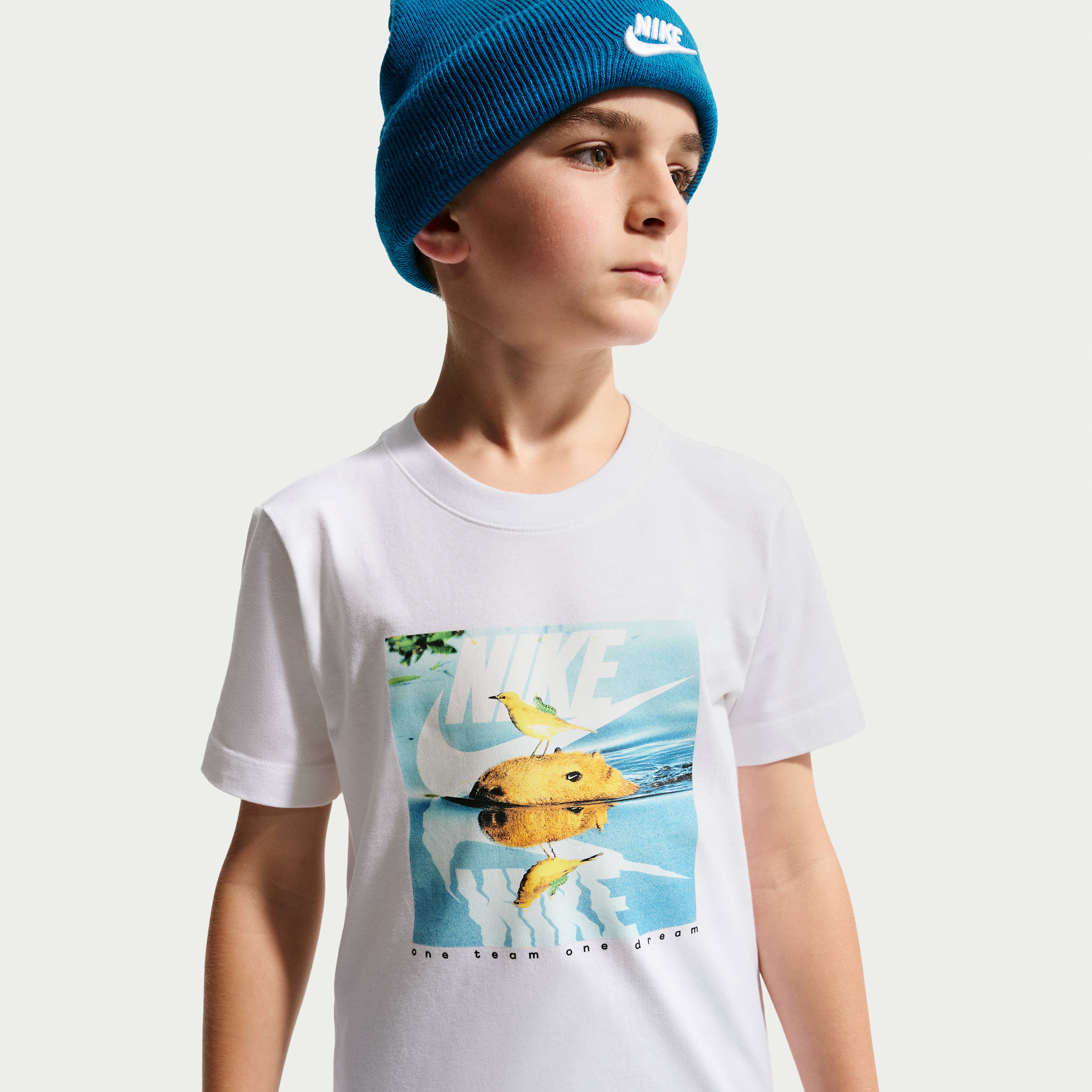 Nike Sportswear Big Kids' T-Shirt in White | IV5602-100