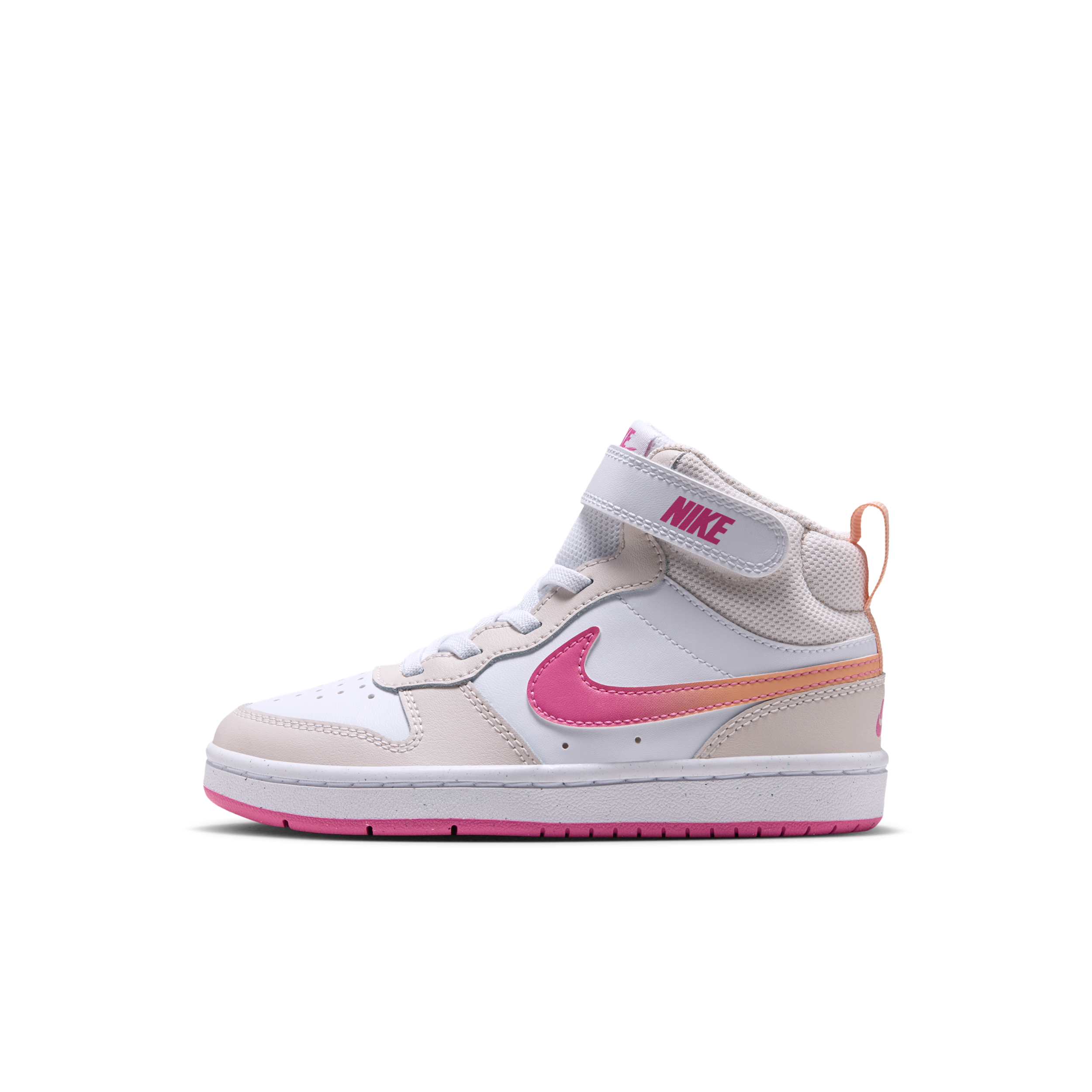 Nike Court Borough Mid 2 Little Kids' Shoes in Grey | IQ7050-001