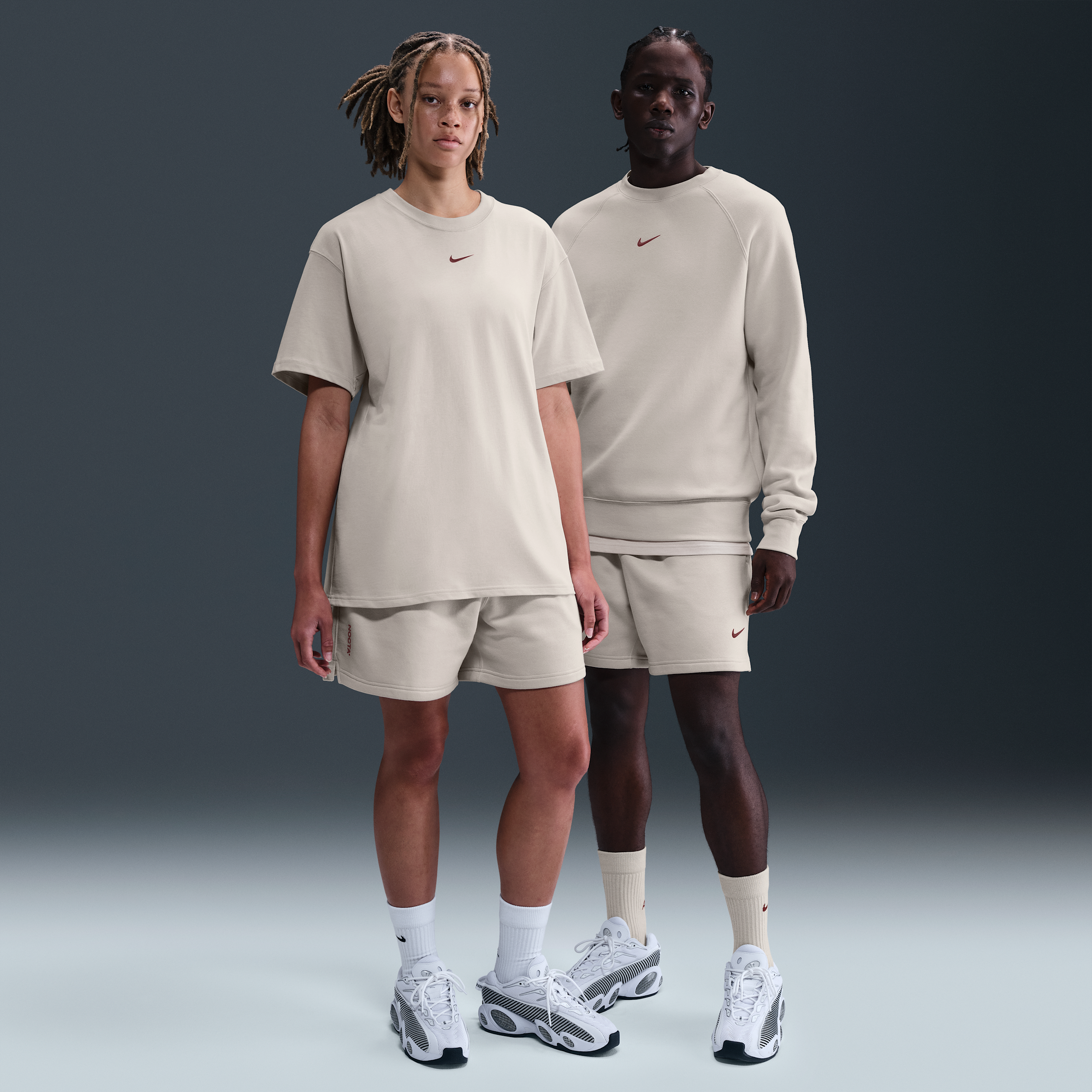 Nike Men's Nocta Cardinal Fleece Shorts In White