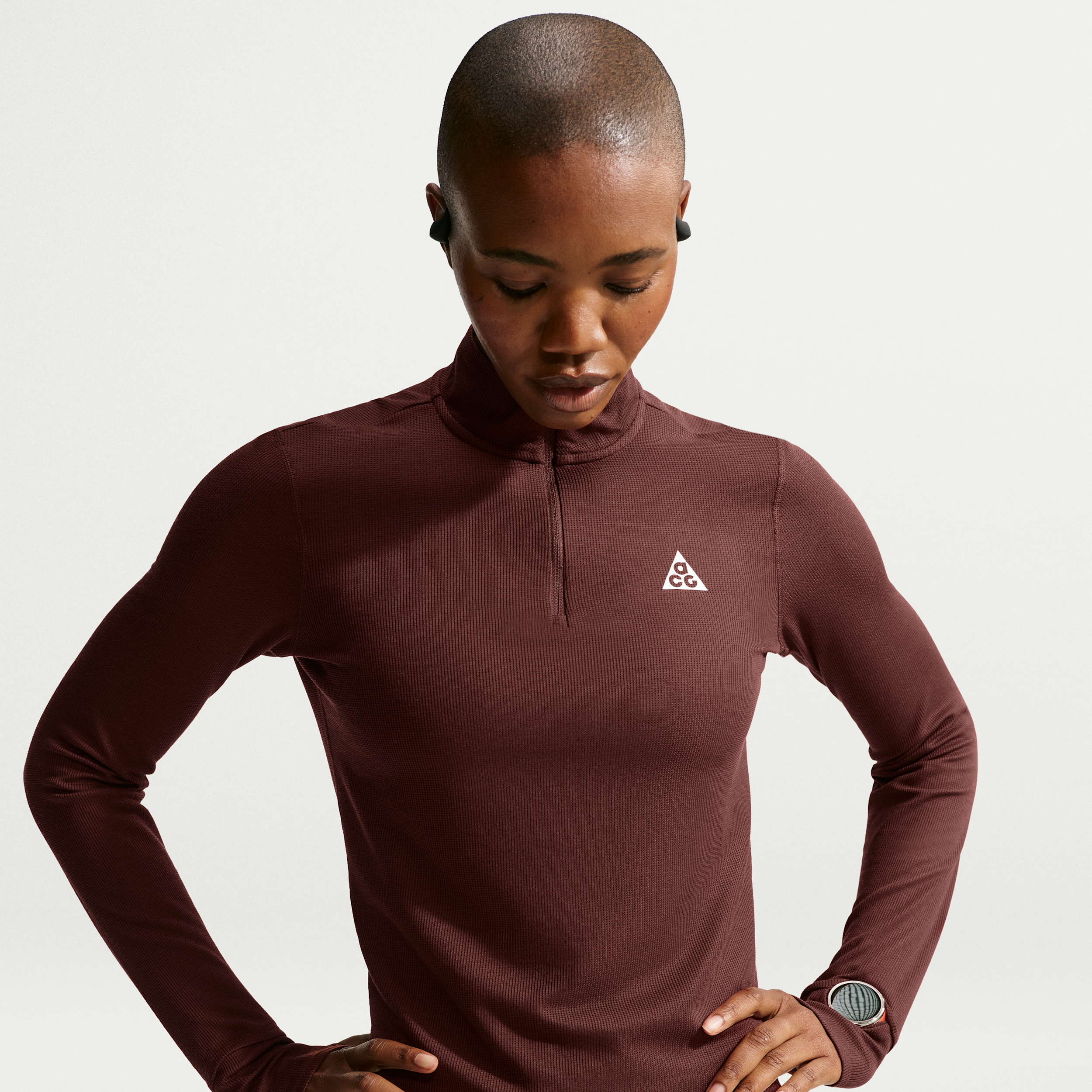 Women's Nike ACG Dri-FIT 1/2-Zip Trail Running Top in Purple | IO9647-658