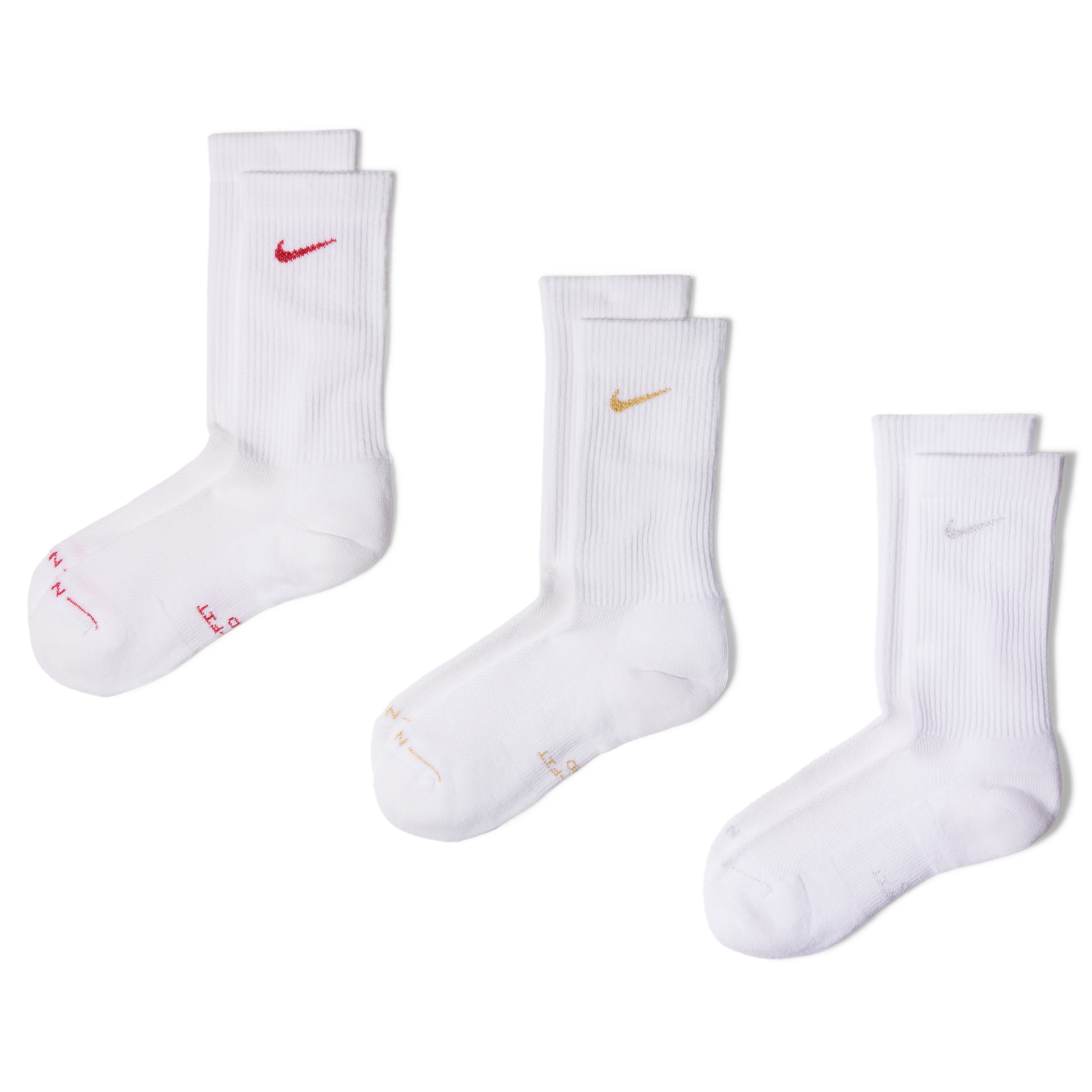 Nike Unisex Everyday Elevated Crew Socks (3 Pairs) in Multicolor | HQ4335-917