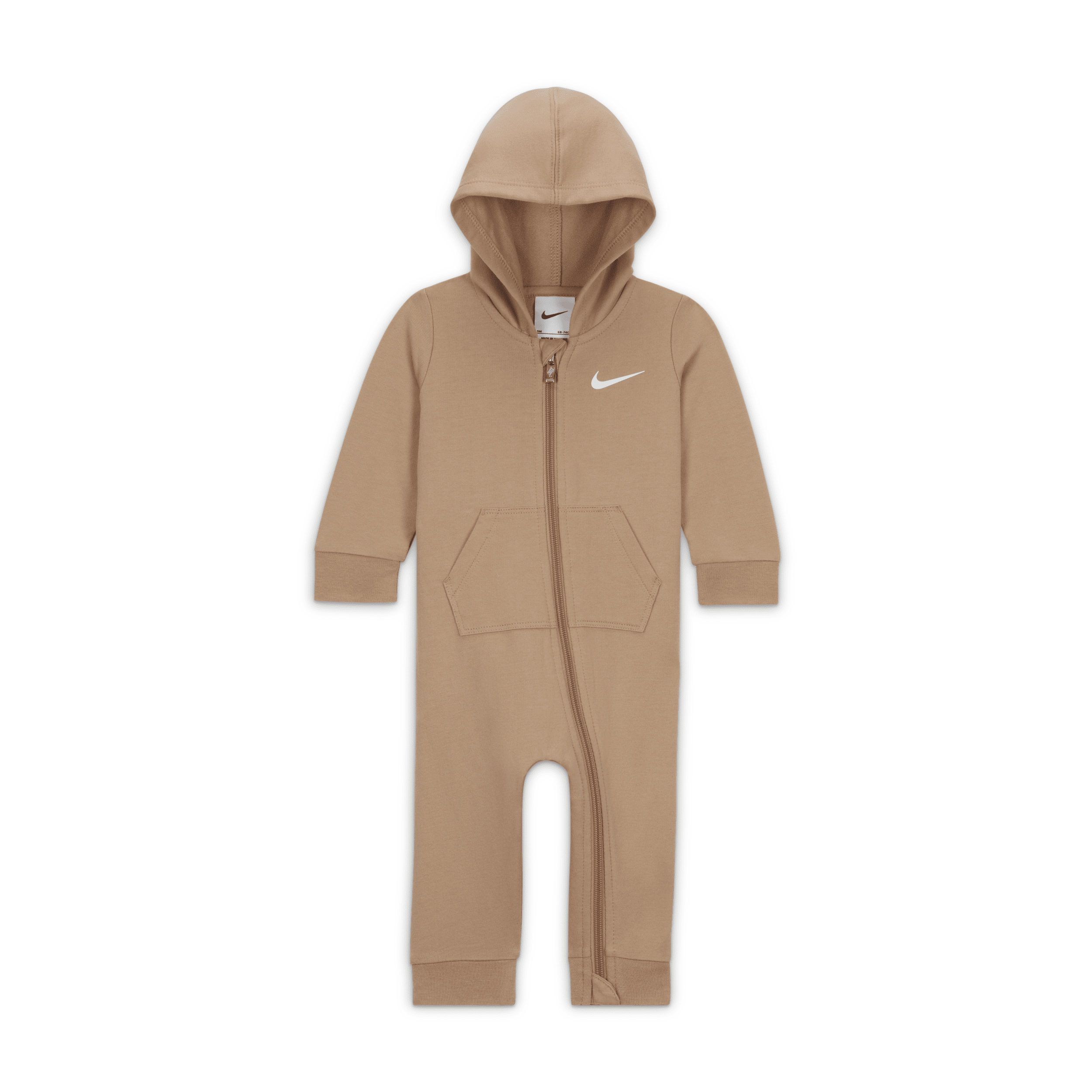 Nike Essentials Baby 0-9M Hooded Coverall in Brown 56K731-X0L 31$