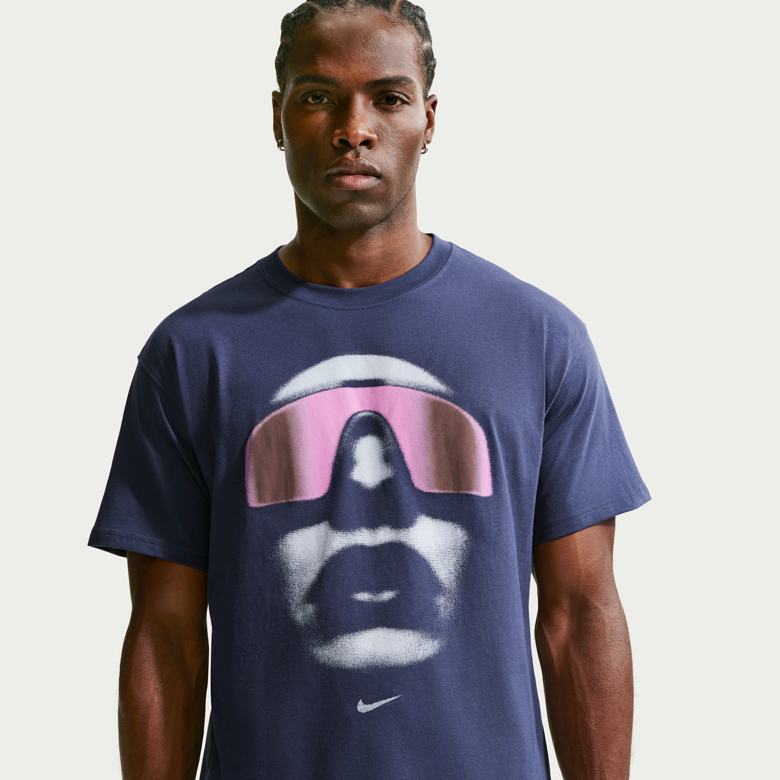 Men's Nike Sportswear "Sunset" Short-Sleeve T-Shirt in Blue | IR4522-410