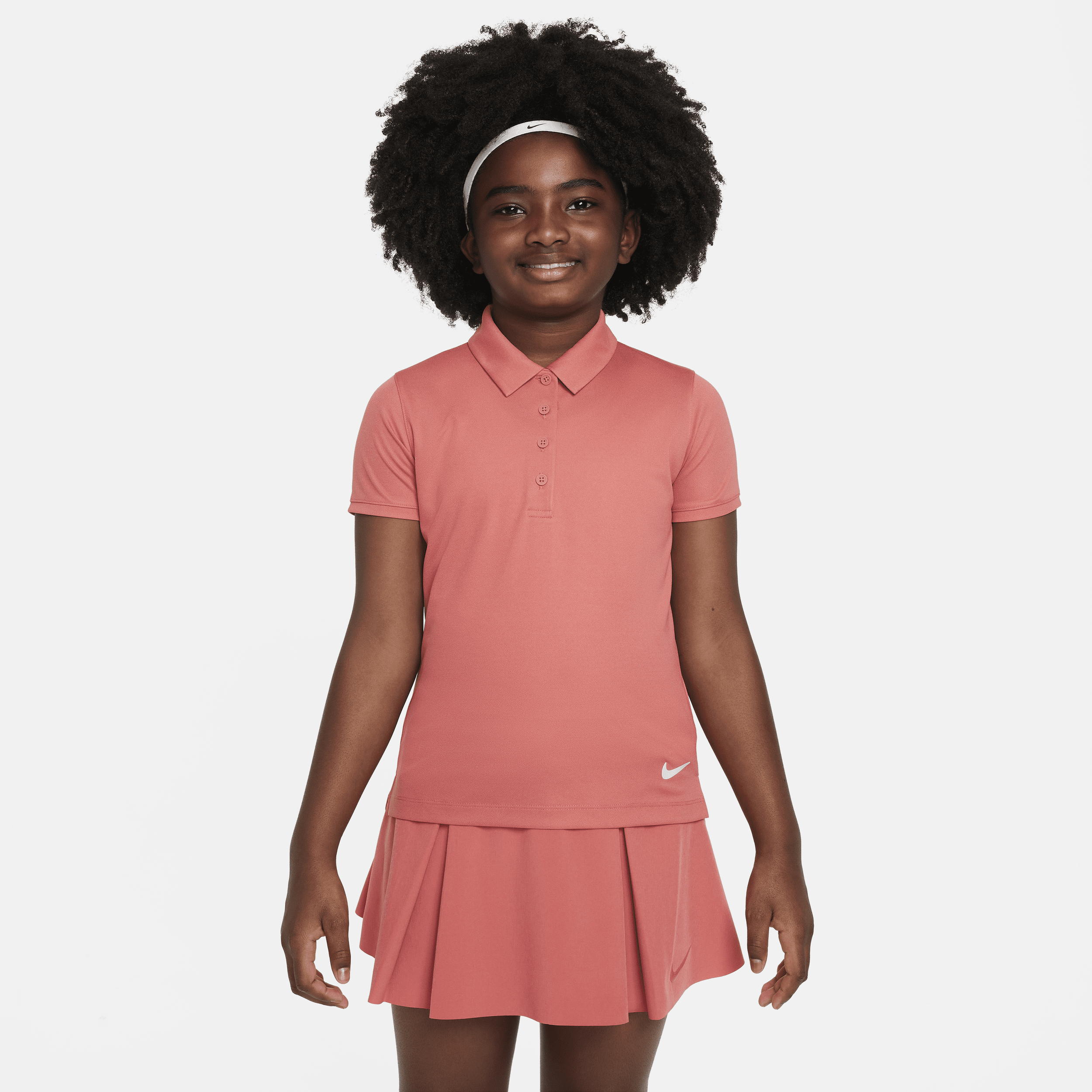 Nike Dri-fit Victory Big Kids' (girls') Golf Polo In Red