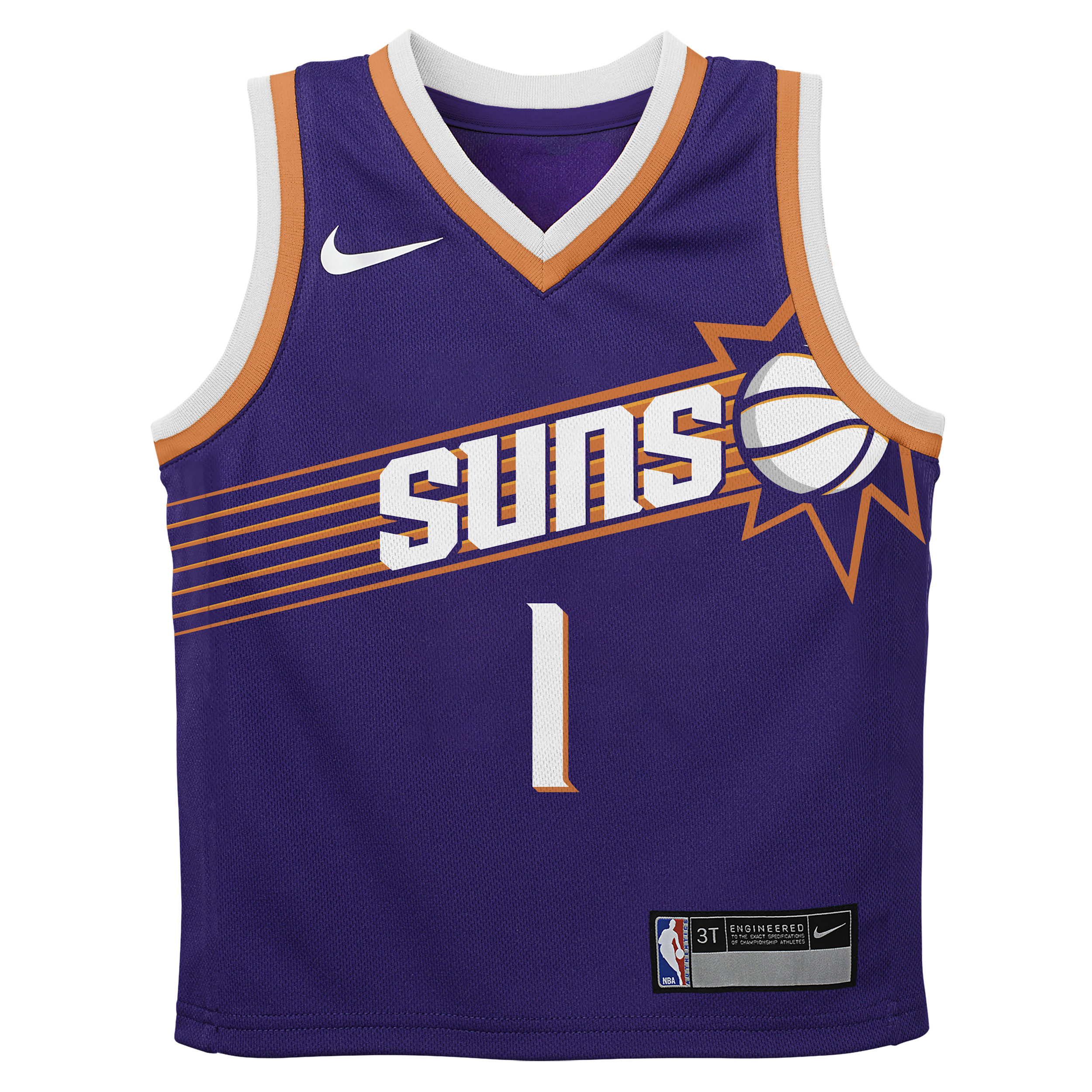 Toddler Boys and Girls Nike Devin Booker Purple Phoenix Suns Swingman Player Jersey - Icon Edition - Purple