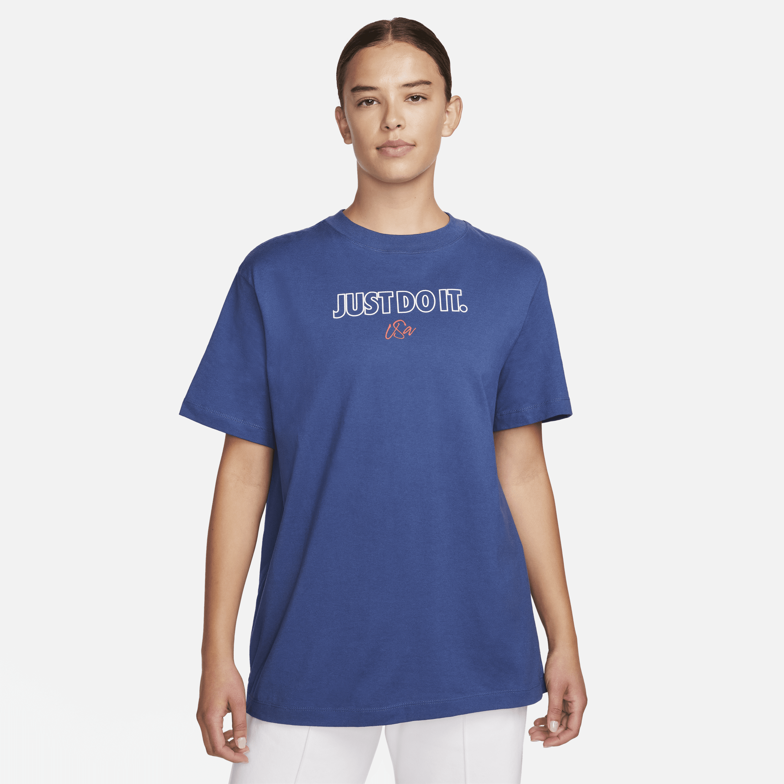 Shop Nike U.s. Jdi  Women's T-shirt In Blue