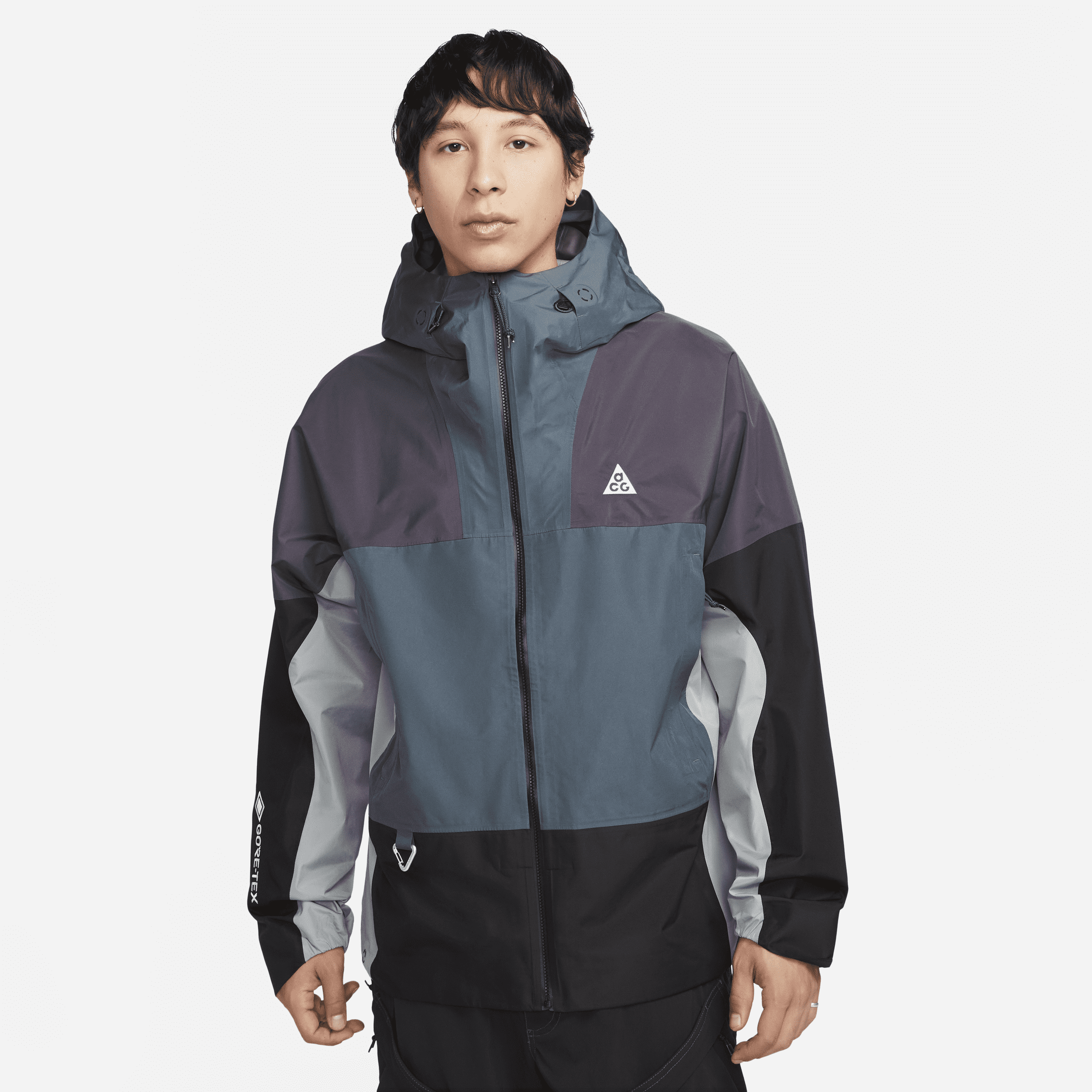 Nike Men's Storm-fit Adv Acg "chain Of Craters" Jacket In Grey