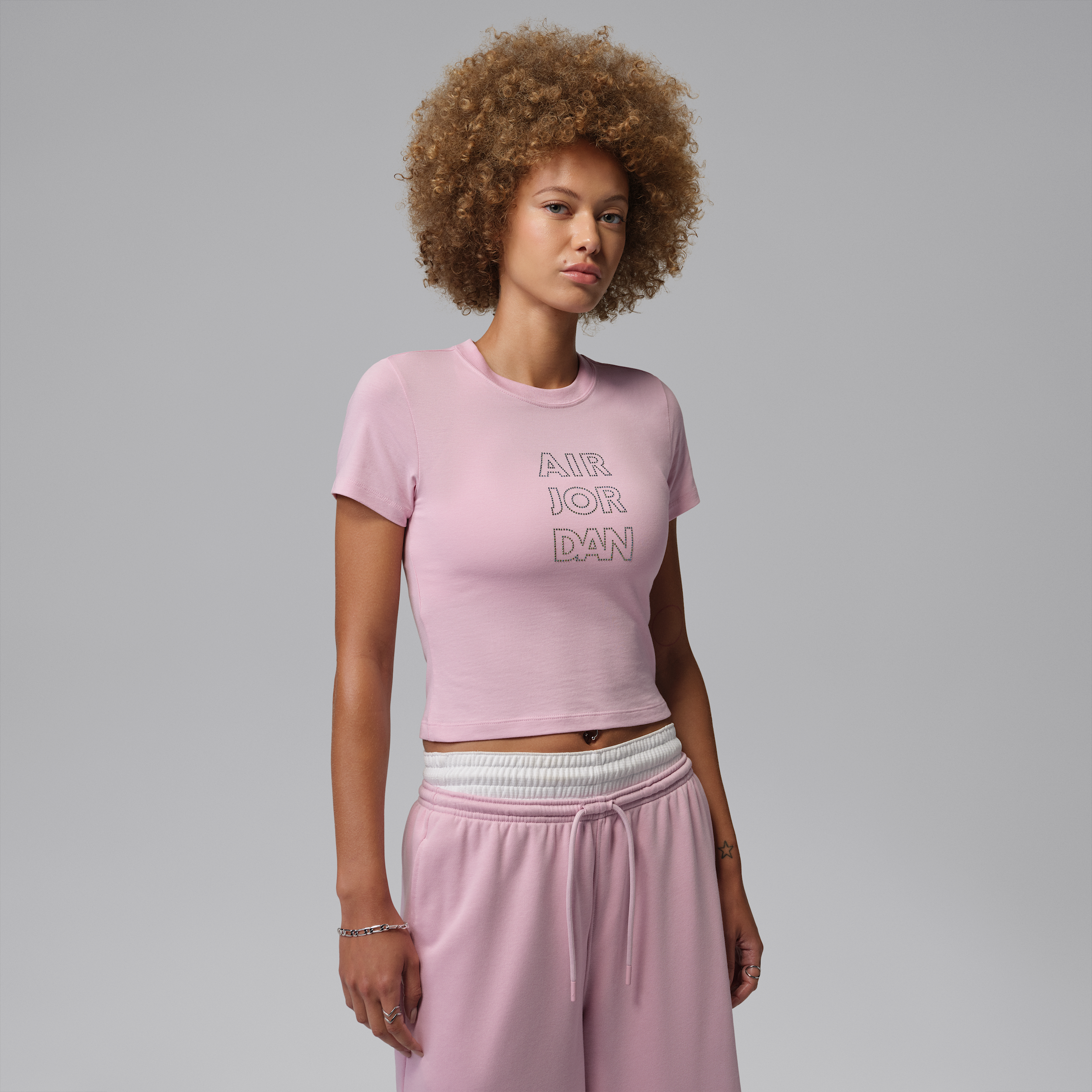 Women's Jordan Brooklyn Graphic T-Shirt in Pink | IR0776-676