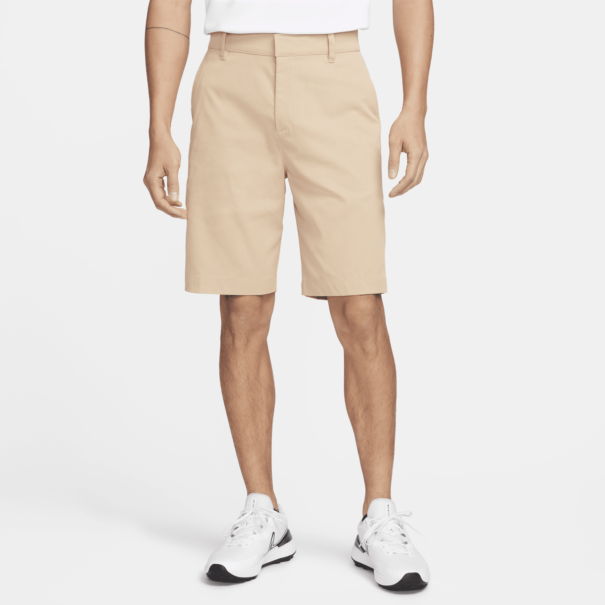 Nike Dri-fit Tour 10-inch Water Repellent Chino Golf Shorts In Brown