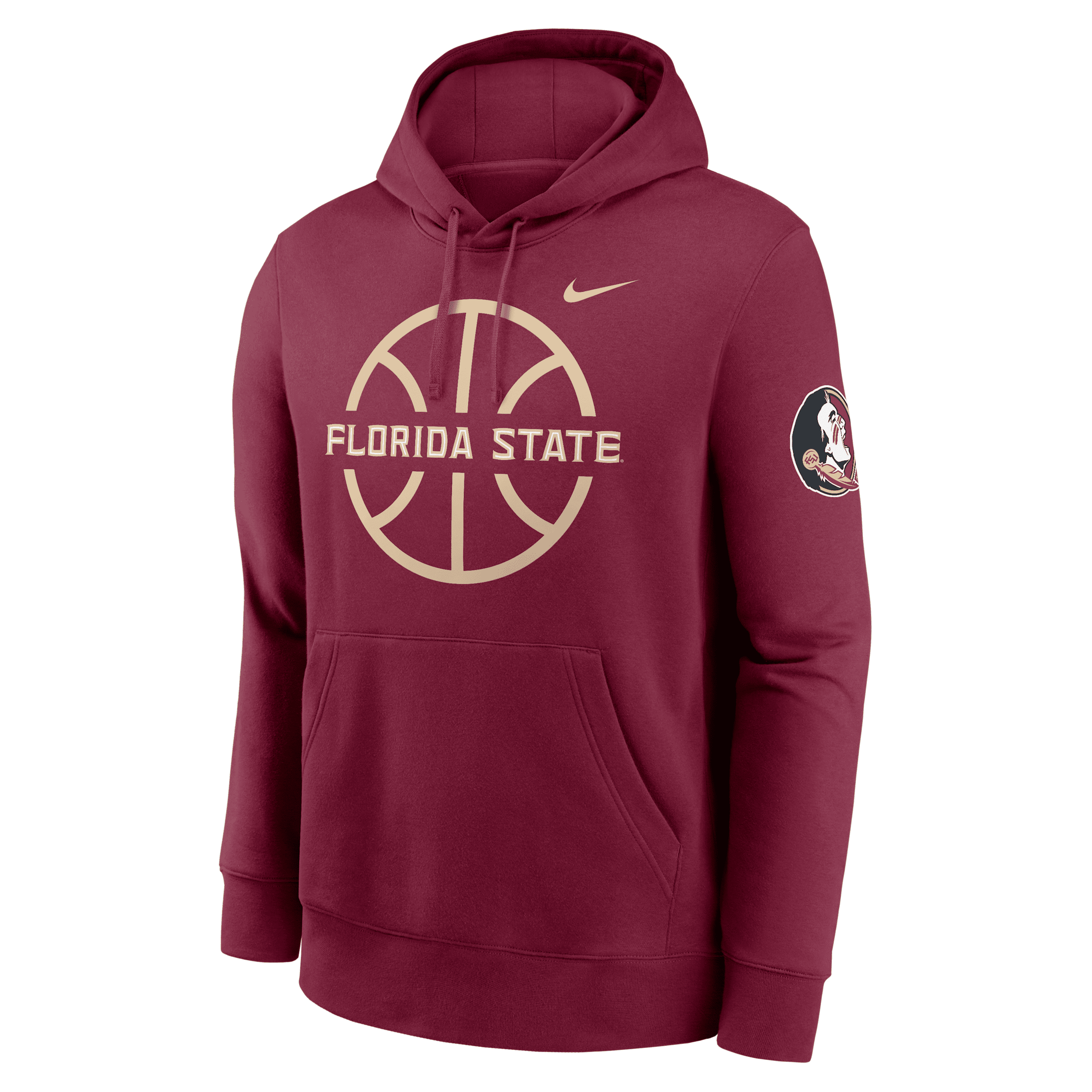 Nike Florida State Seminoles Club Basketball Icon  Men's College Pullover Hoodie In Red