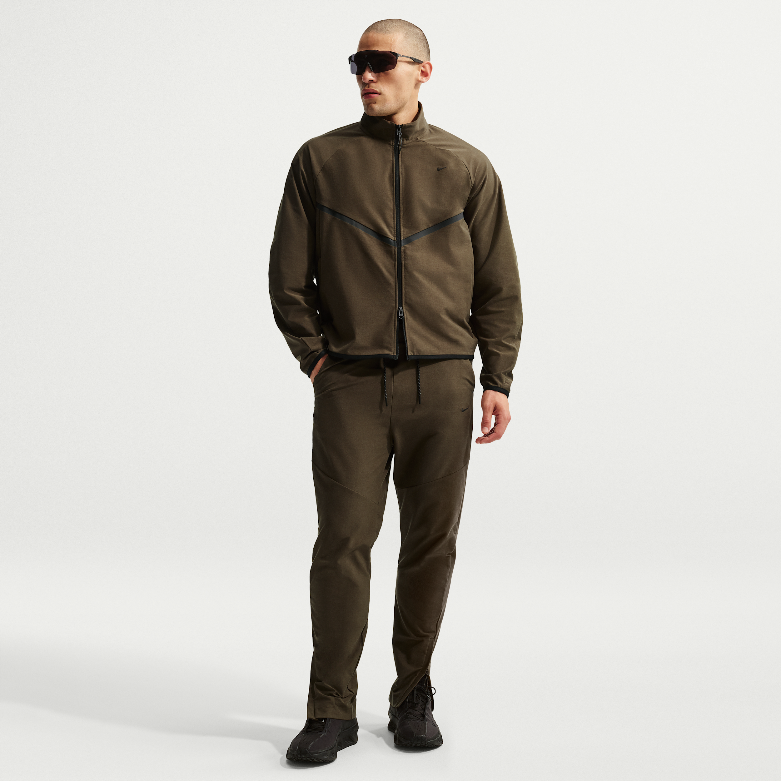 Nike Men's Tech Dri-FIT Shori Knit Pants in Brown | IF1404-212