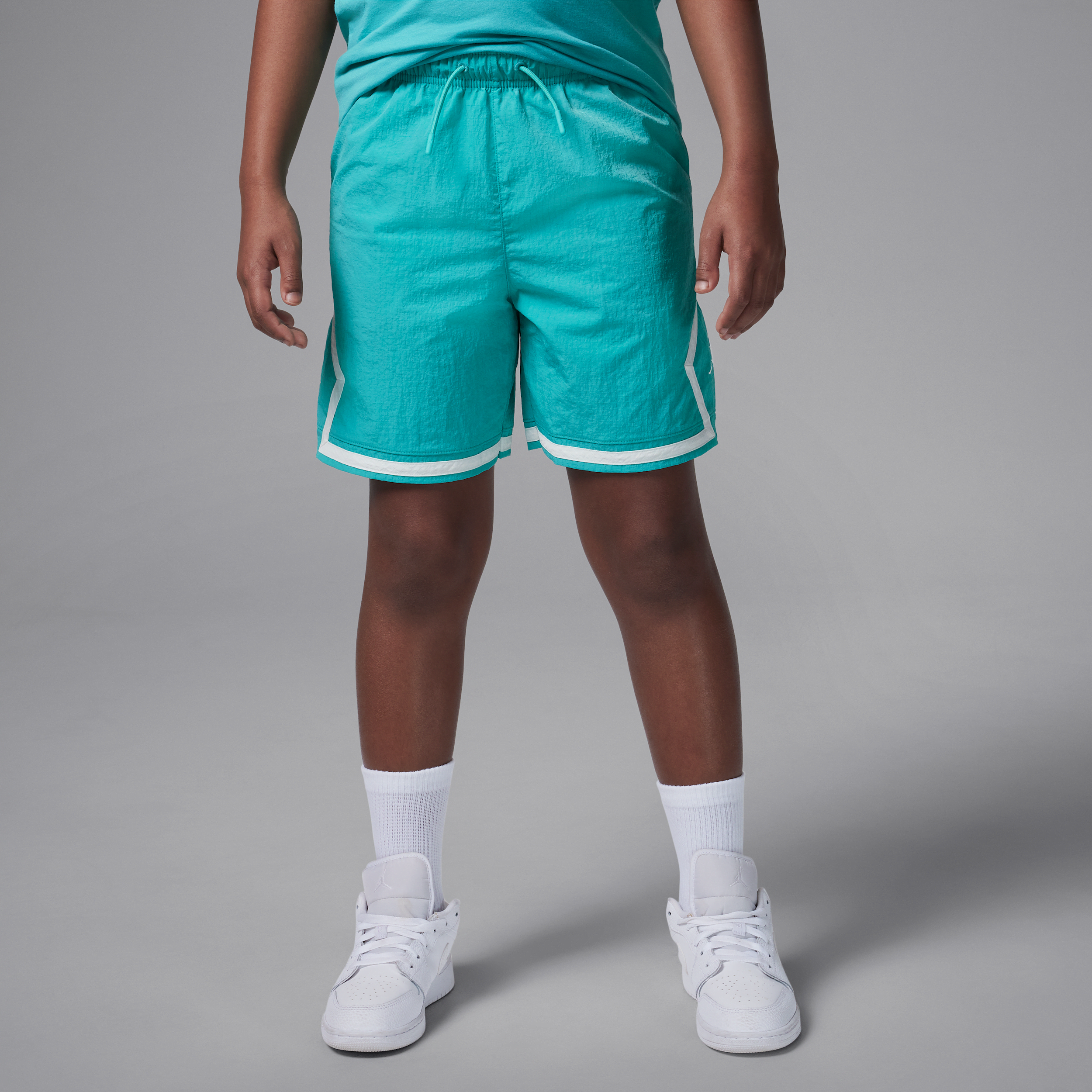 Jordan Big Kids' Poolside Woven Diamond Shorts In Green