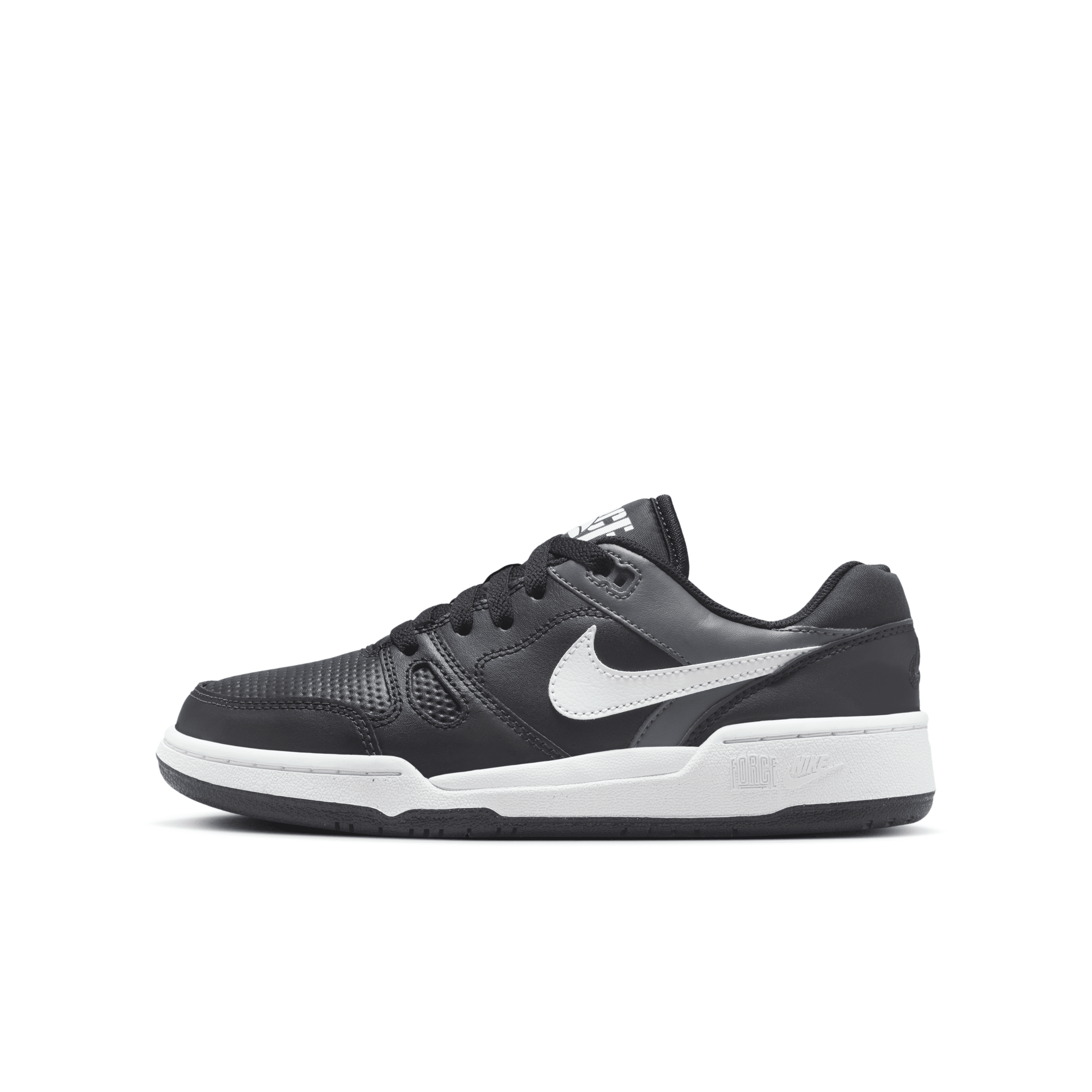 Nike Full Force Low Big Kids' Shoes In Black