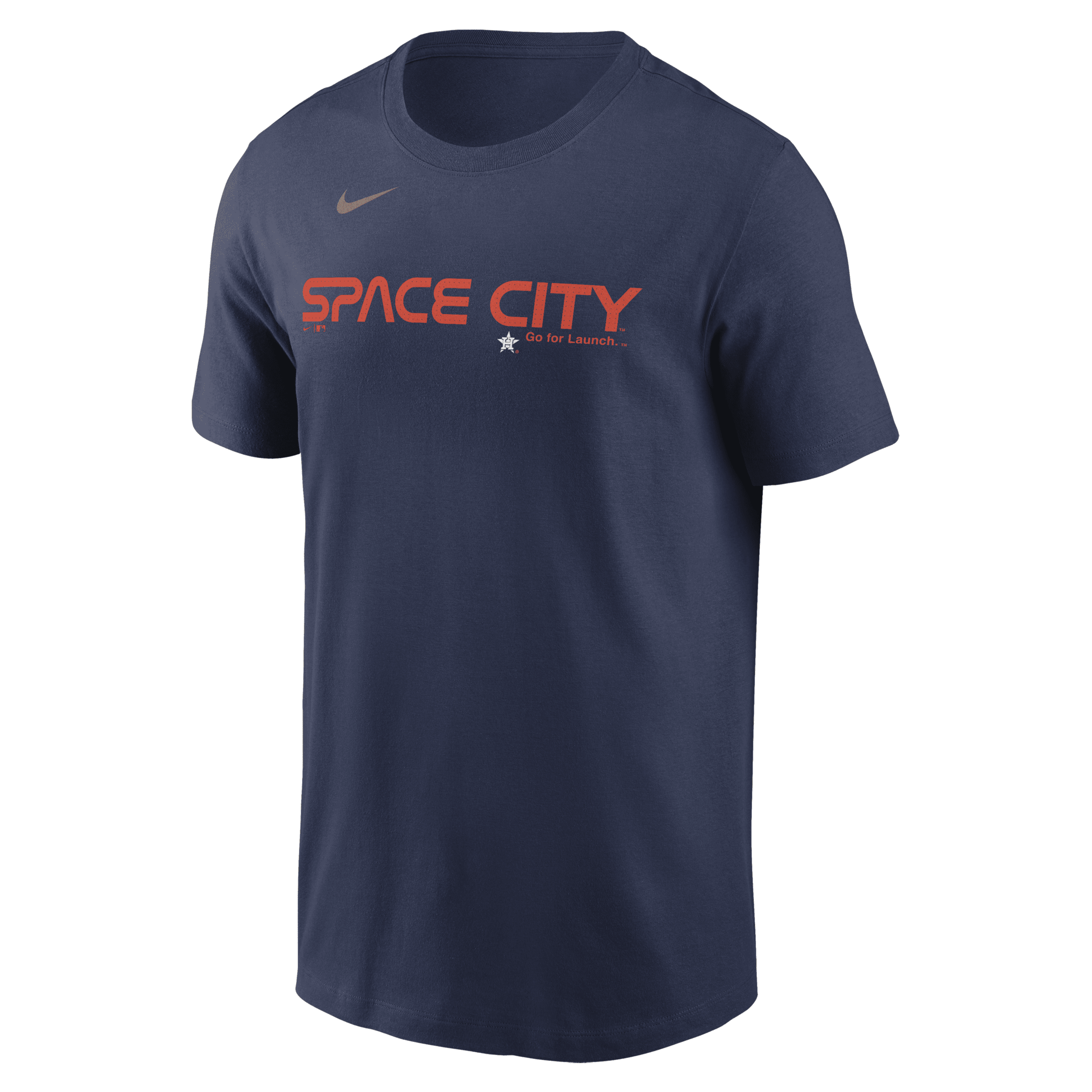 Nike Houston Astros City Connect Wordmark  Men's Mlb T-shirt In Blue