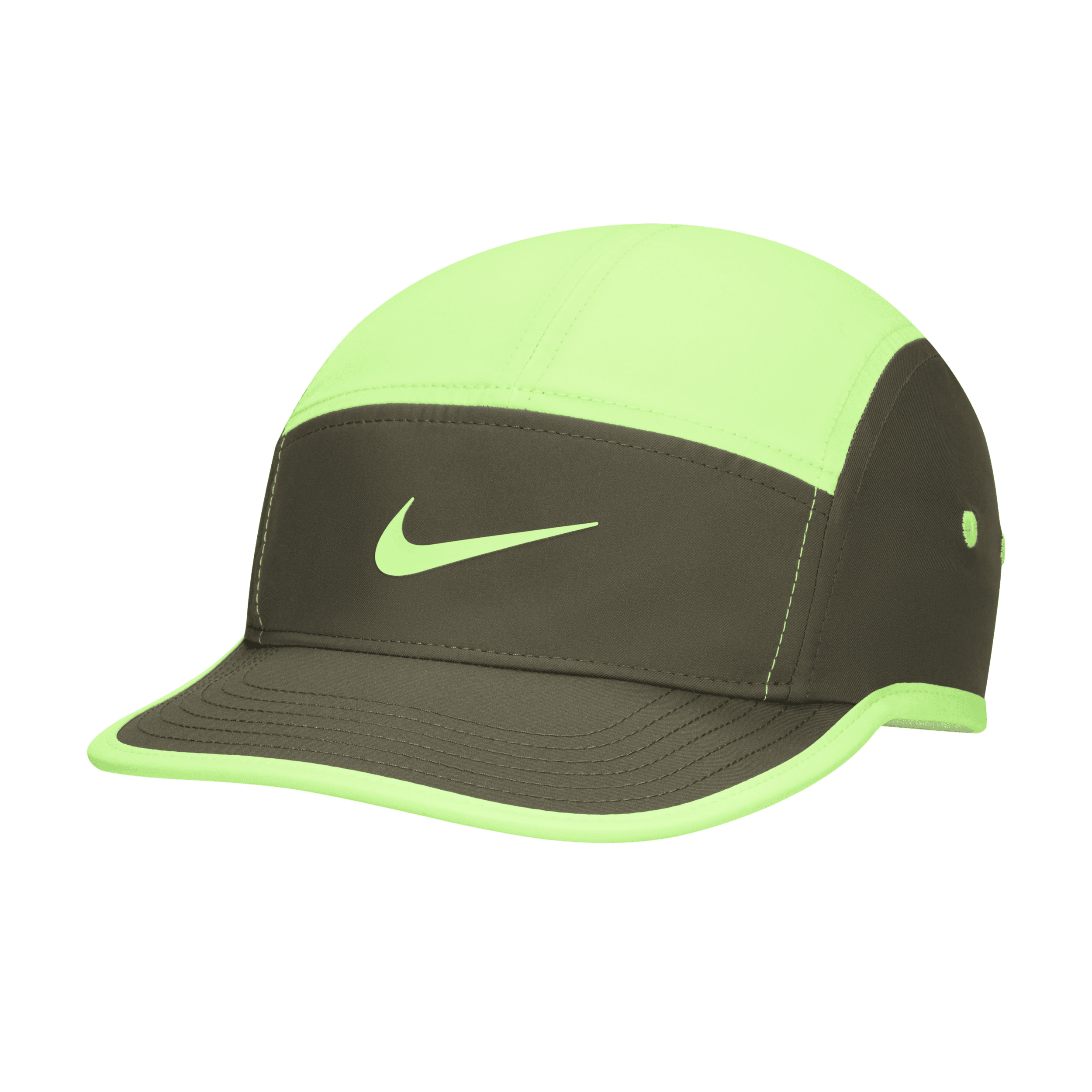 Nike Unisex Dri-fit Fly Unstructured Swoosh Cap In Green
