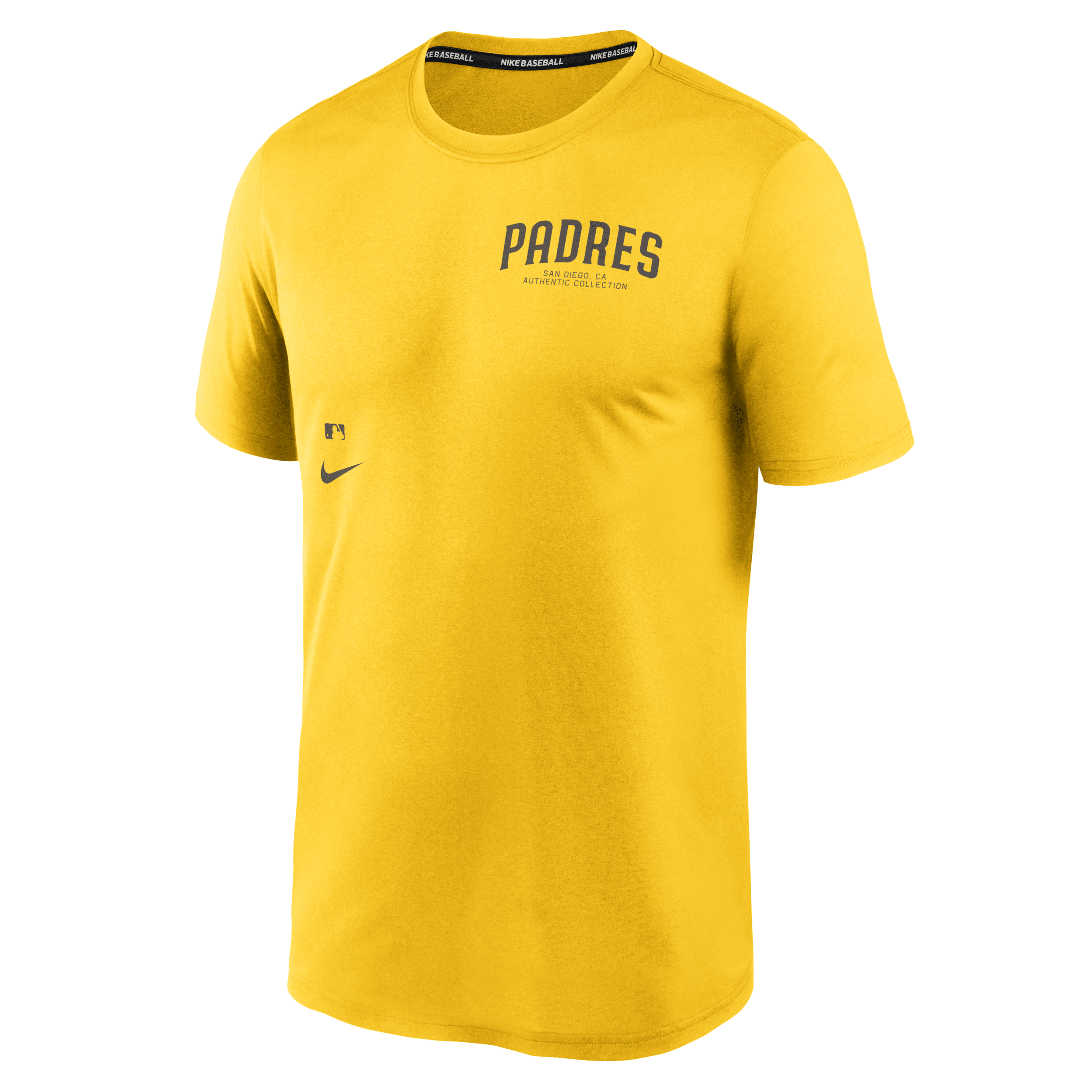 Shop Nike San Diego Padres Authentic Collection Early Work Menâs  Men's Dri-fit Mlb T-shirt In Yellow