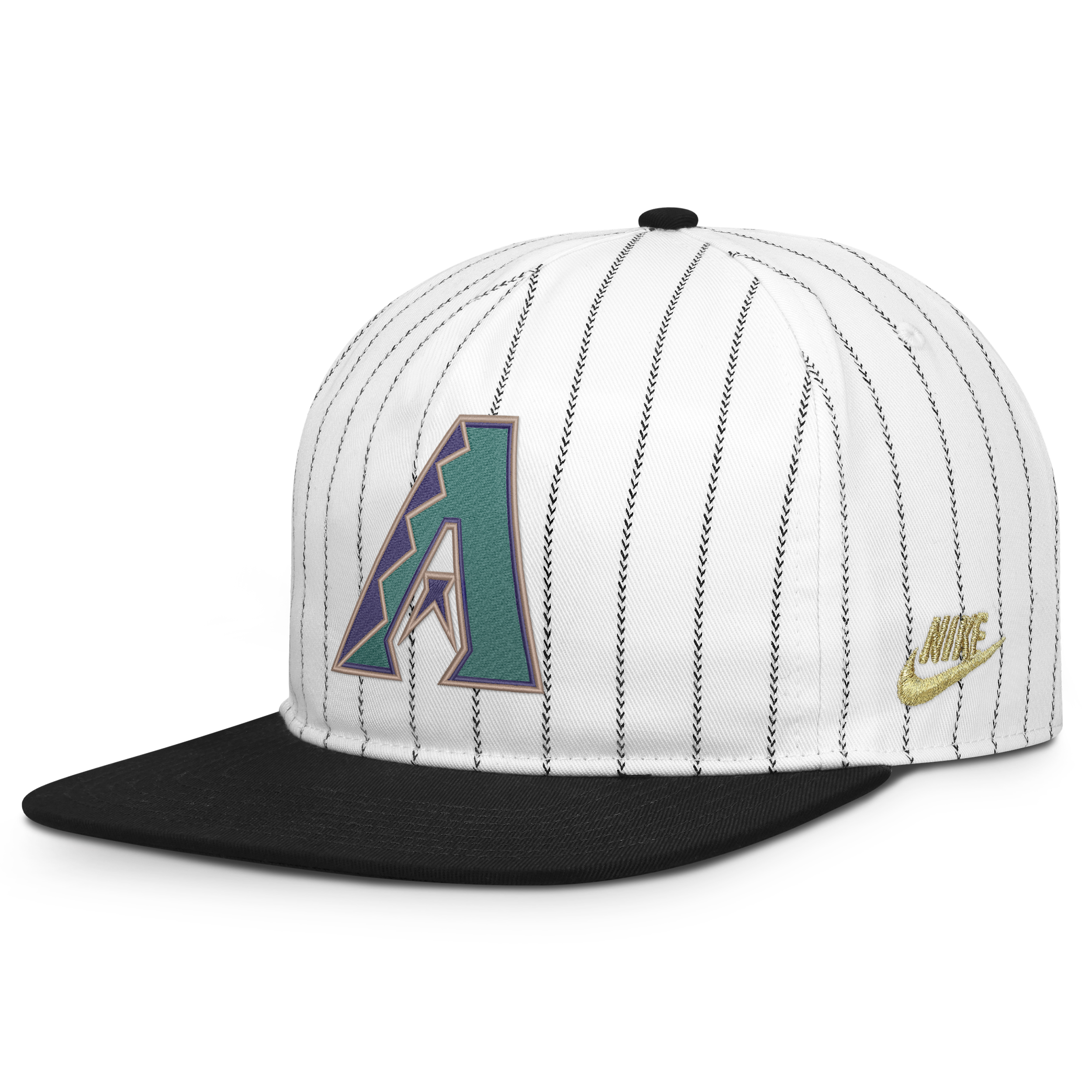 Men's Nike White/Black Arizona Diamondbacks Cooperstown Collection Pro Adjustable Hat, Size: Medium/Large