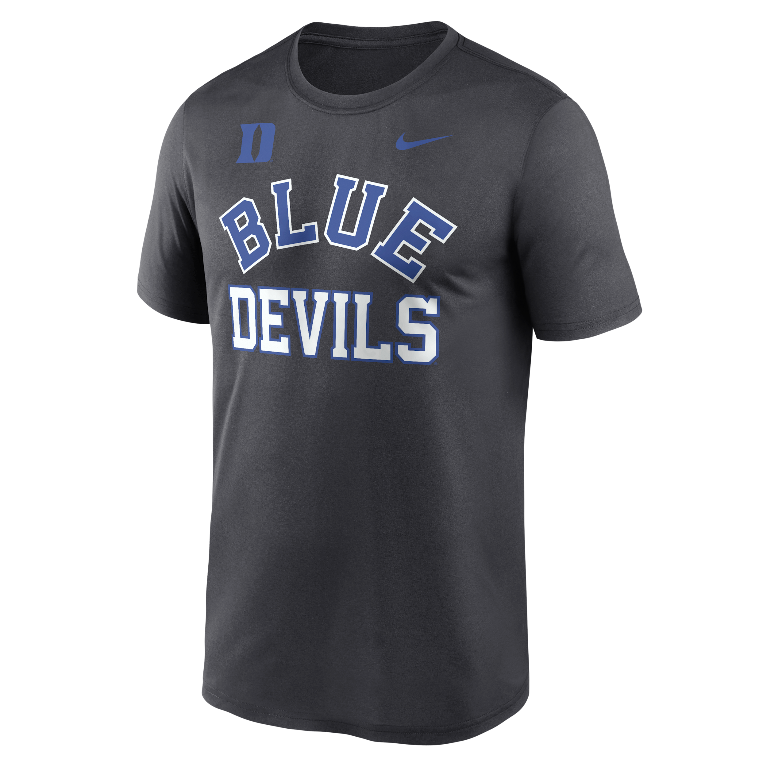 Nike Men's Anthracite Duke Blue Devils Primetime Arch Mantra Legend Dri-fit T-Shirt - Anthracite