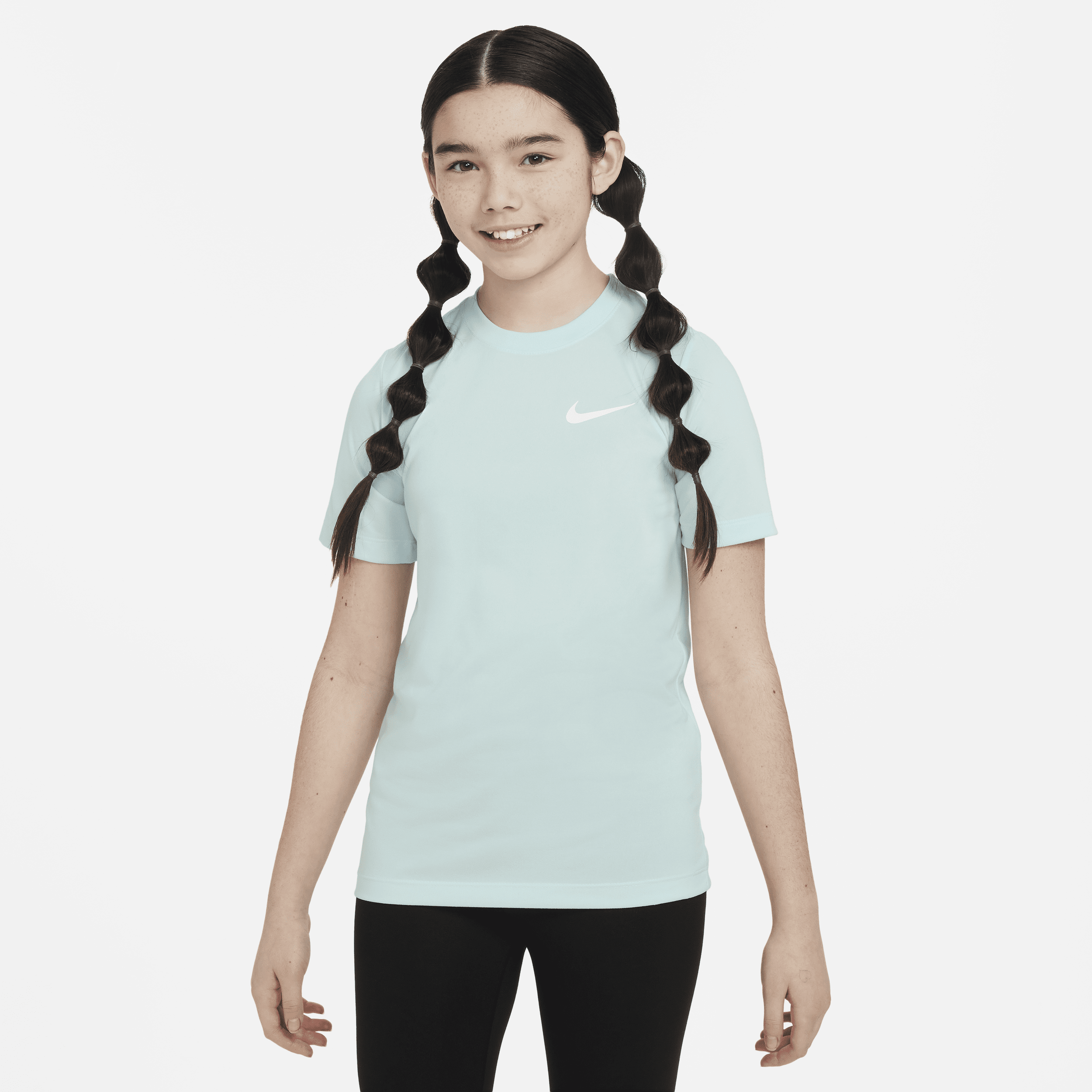Shop Nike Dri-fit Legend Big Kids' Training T-shirt In Blue